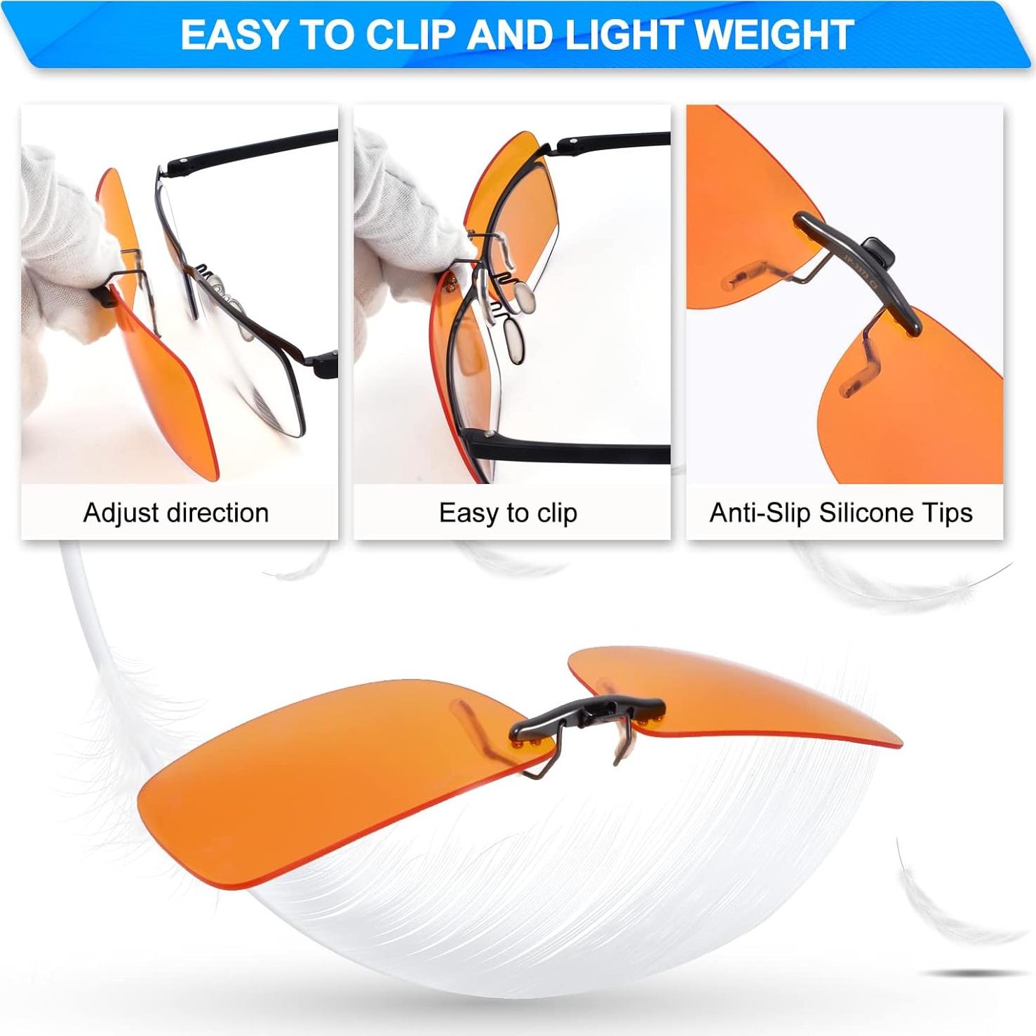 Gafas Clip On PSI para Luz Azul UV400 - Alivio Ocular