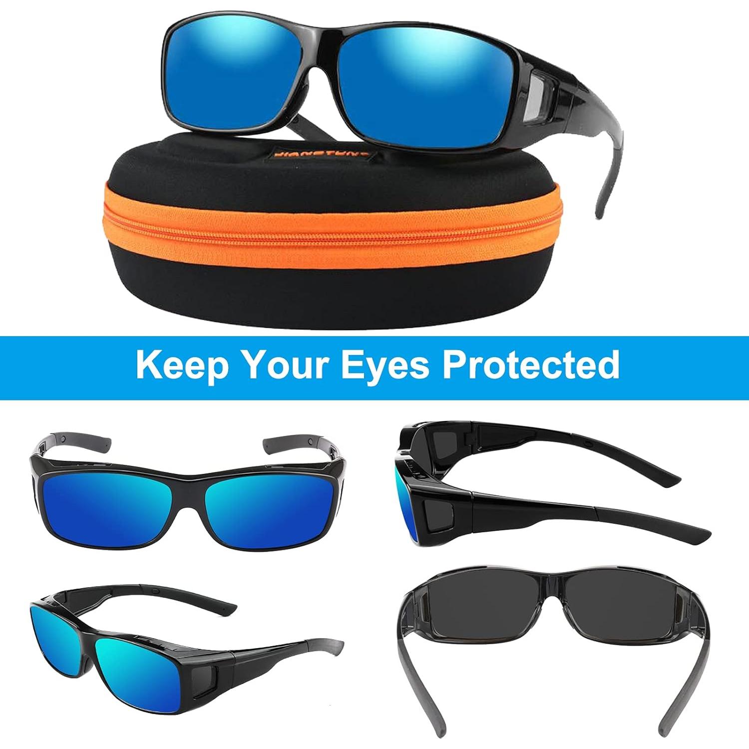 Gafas de sol JIANGTUN Fit Over grandes polarizadas UV400