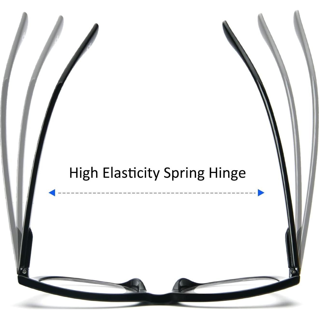 Gafas de lectura PRTCSLWD para mujeres, paquete de 4, filtro luz azul