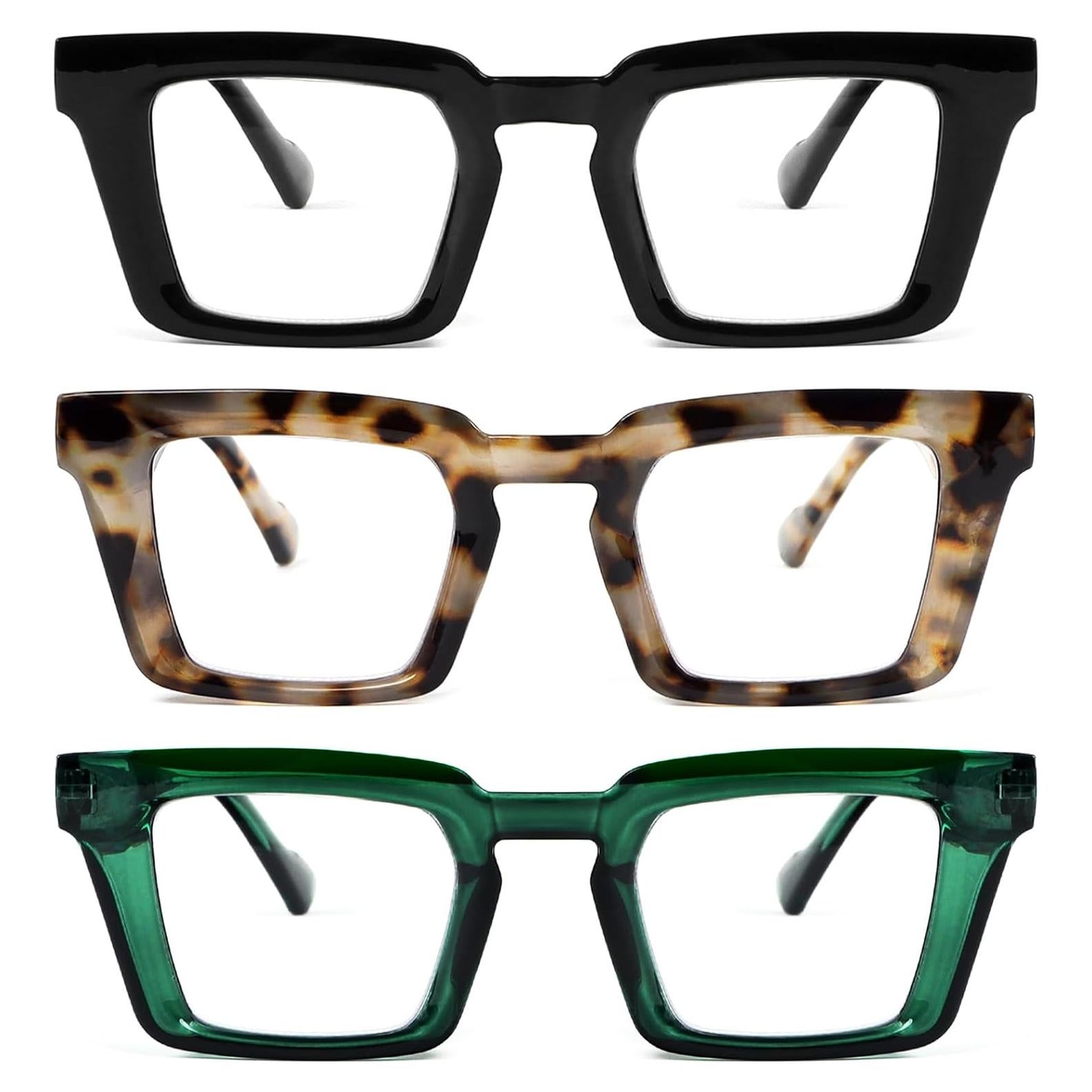 Gafas de Lectura REAVEE 3 Pack Mujeres Anti Luz Azul 2.0x