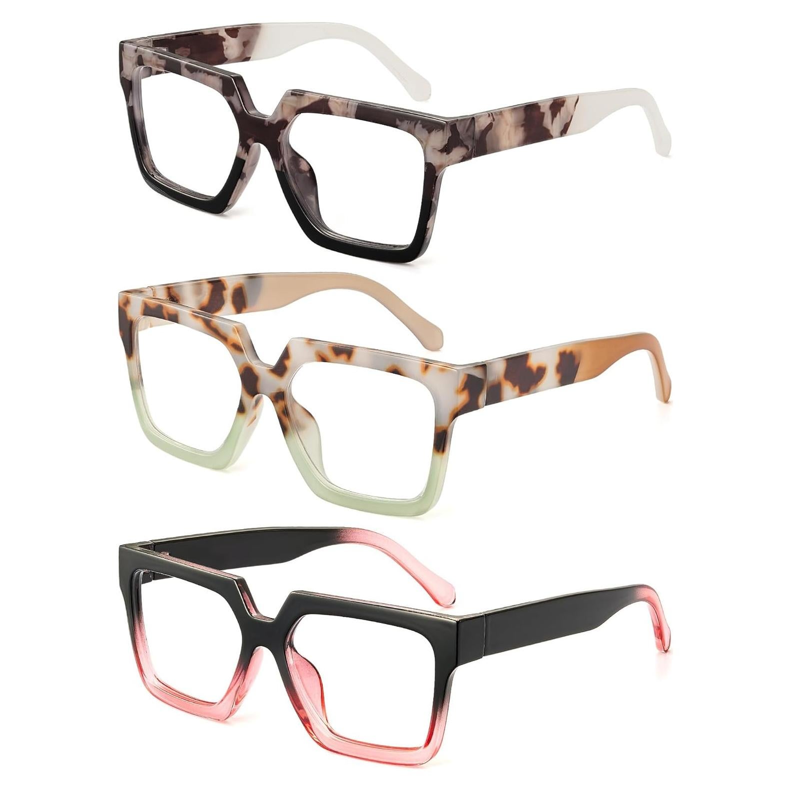 Gafas de Lectura JM para Mujeres - 3 Paquetes Multicolor 1.25x