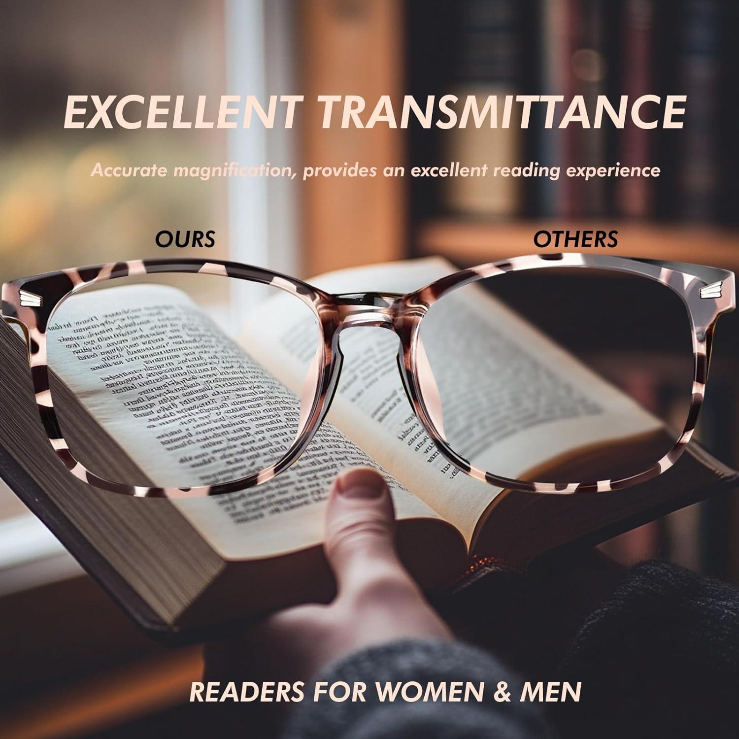 Gafas de Lectura CHEERS DEVICES 5 Pares Filtro Luz Azul 2.75x