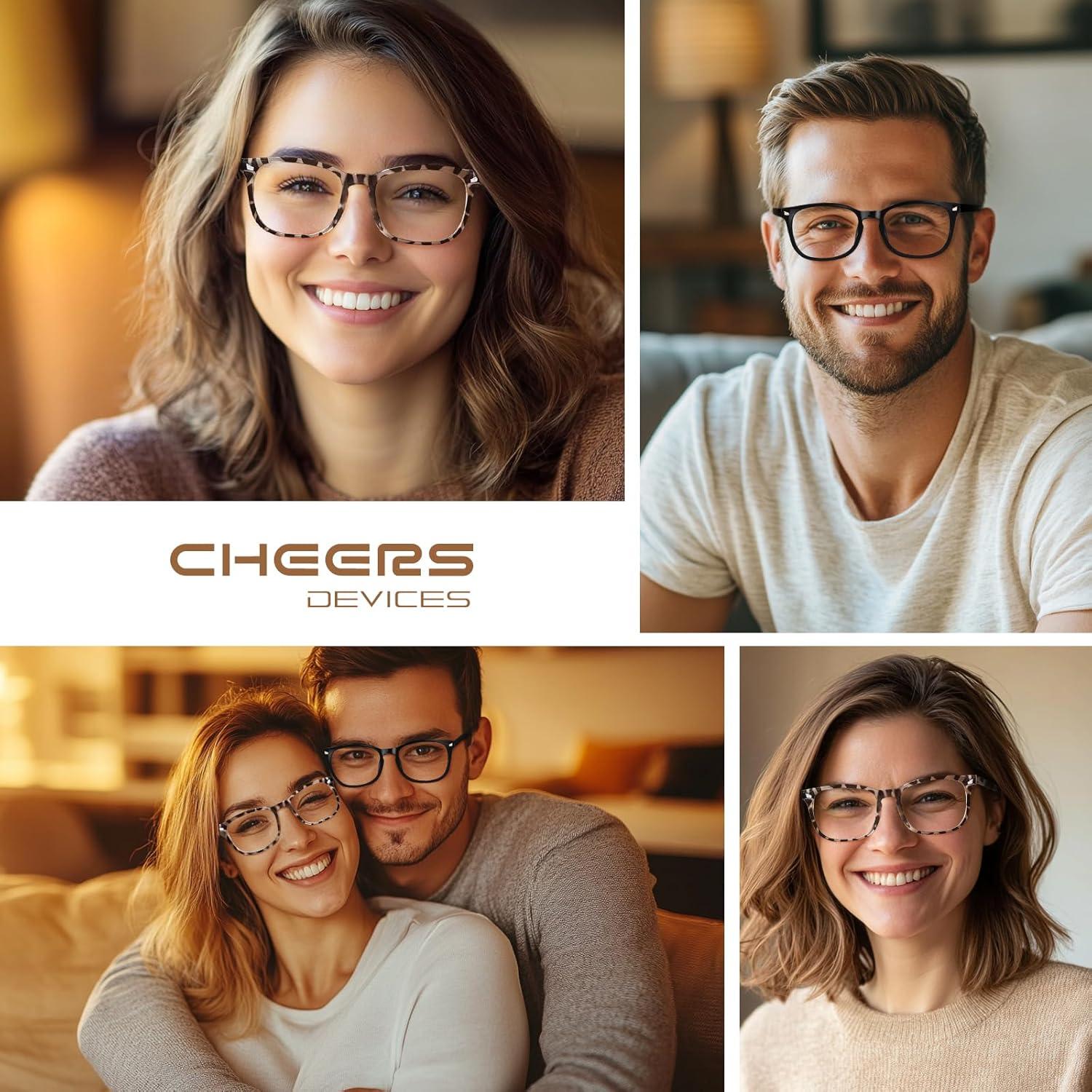 Gafas de Lectura CHEERS DEVICES 5 Pares Filtro Luz Azul 2.75x