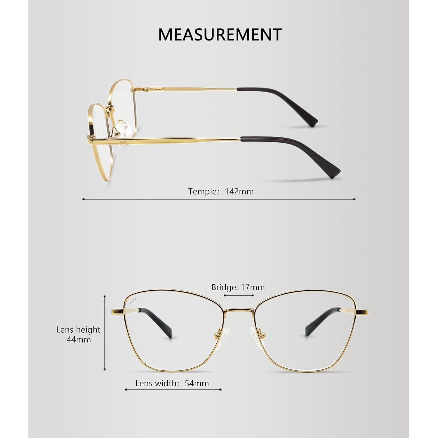 Gafas Ópticas de Metal Jolafull JF2401 con Lentes Claros