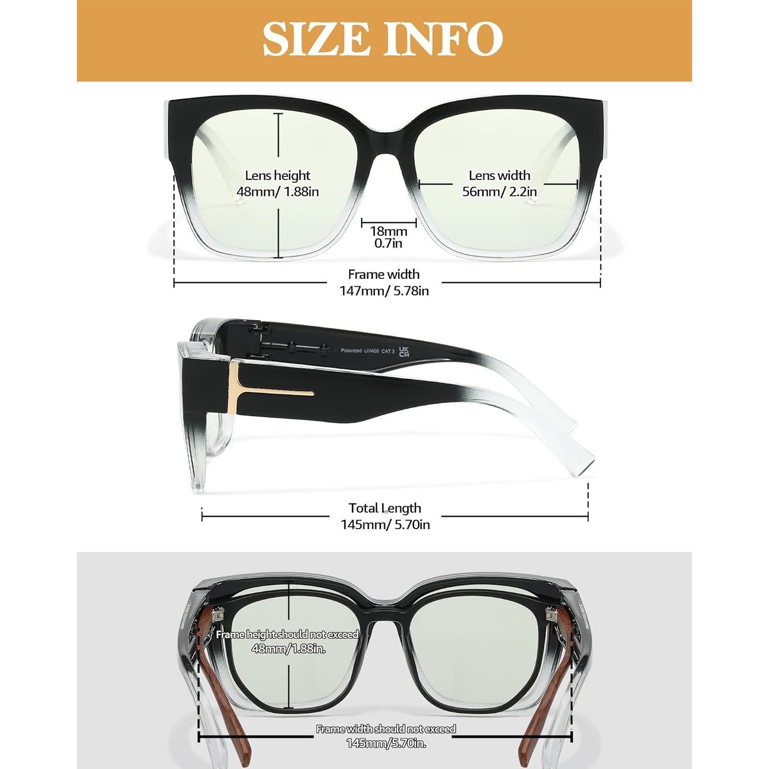 Gafas Bloqueadoras de Luz Azul IGnaef Oversized Unisex