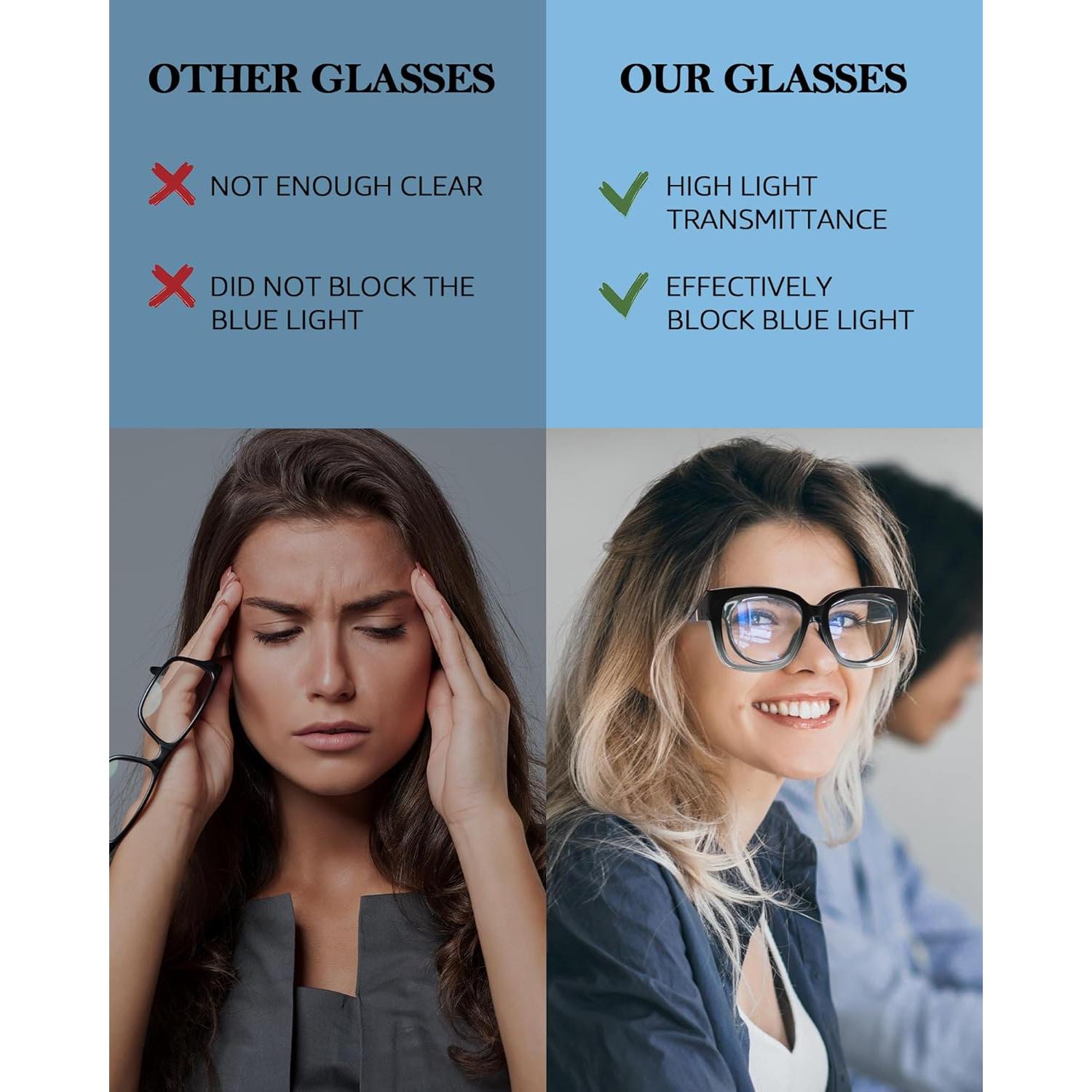 Gafas Bloqueadoras de Luz Azul IGnaef Oversized Unisex