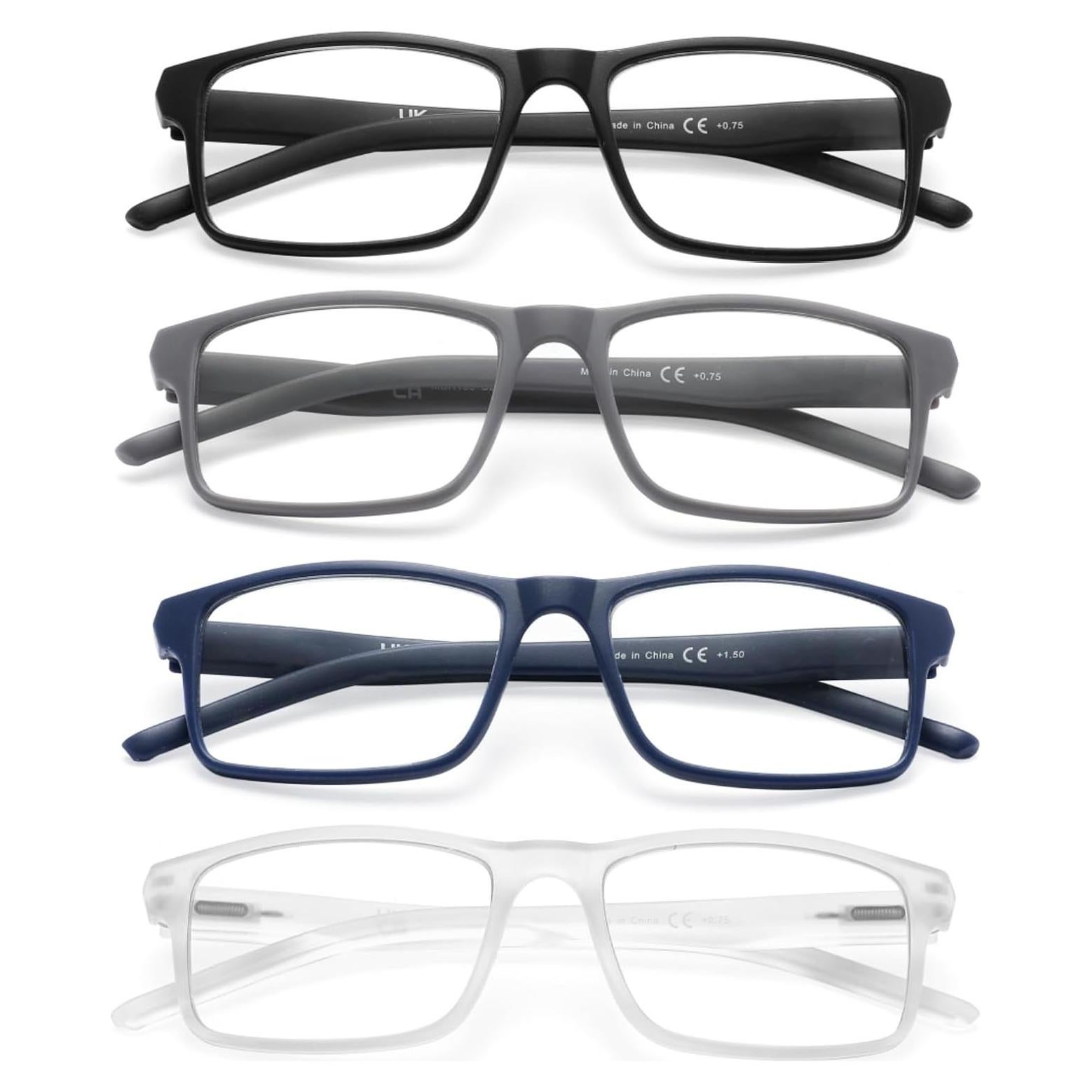 Gafas de Lectura MODFANS 4 Paquetes con Filtro Luz Azul 2.75x