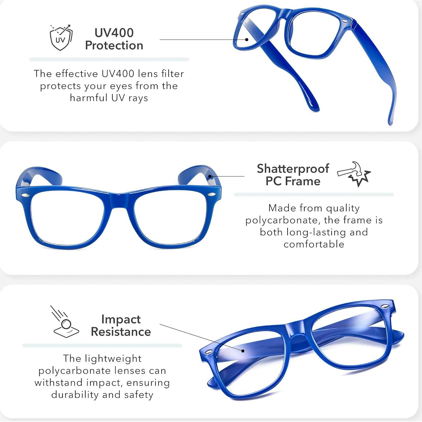 Gafas Retro Nerd Sin Prescripción LEICO FASHION - Lentes UV400