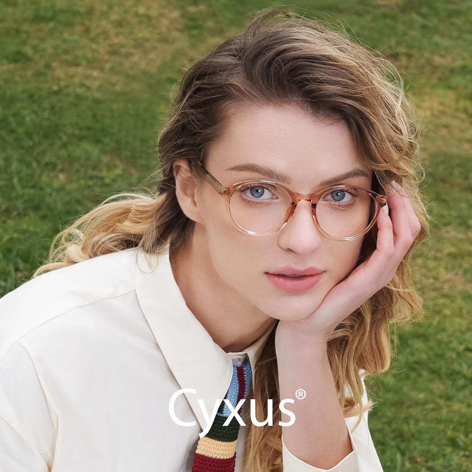 Gafas de Luz Azul Cyxus para Mujeres Redondas TR90 Rosa