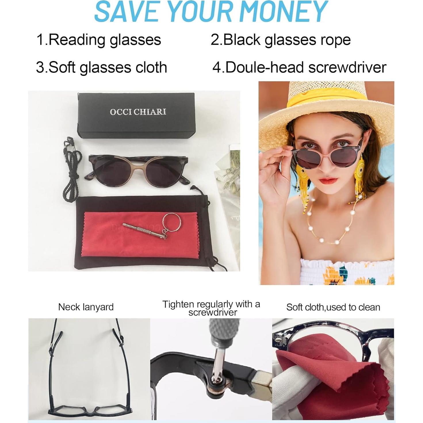 Gafas de Sol Bifocales OCCI CHIARI 1.75 UV400 para Mujeres