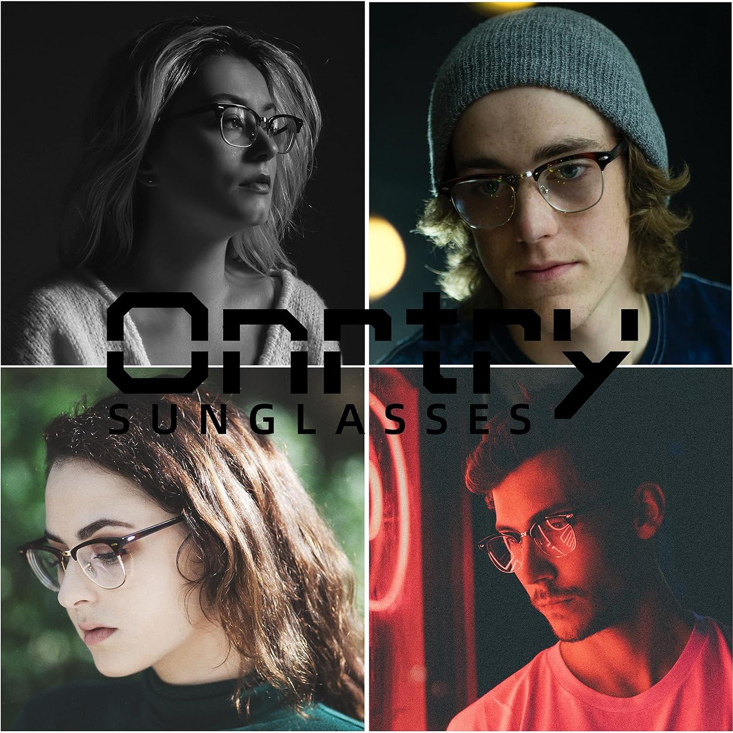 Gafas bloqueadoras de luz azul unisex A3 Negro Mate 52mm