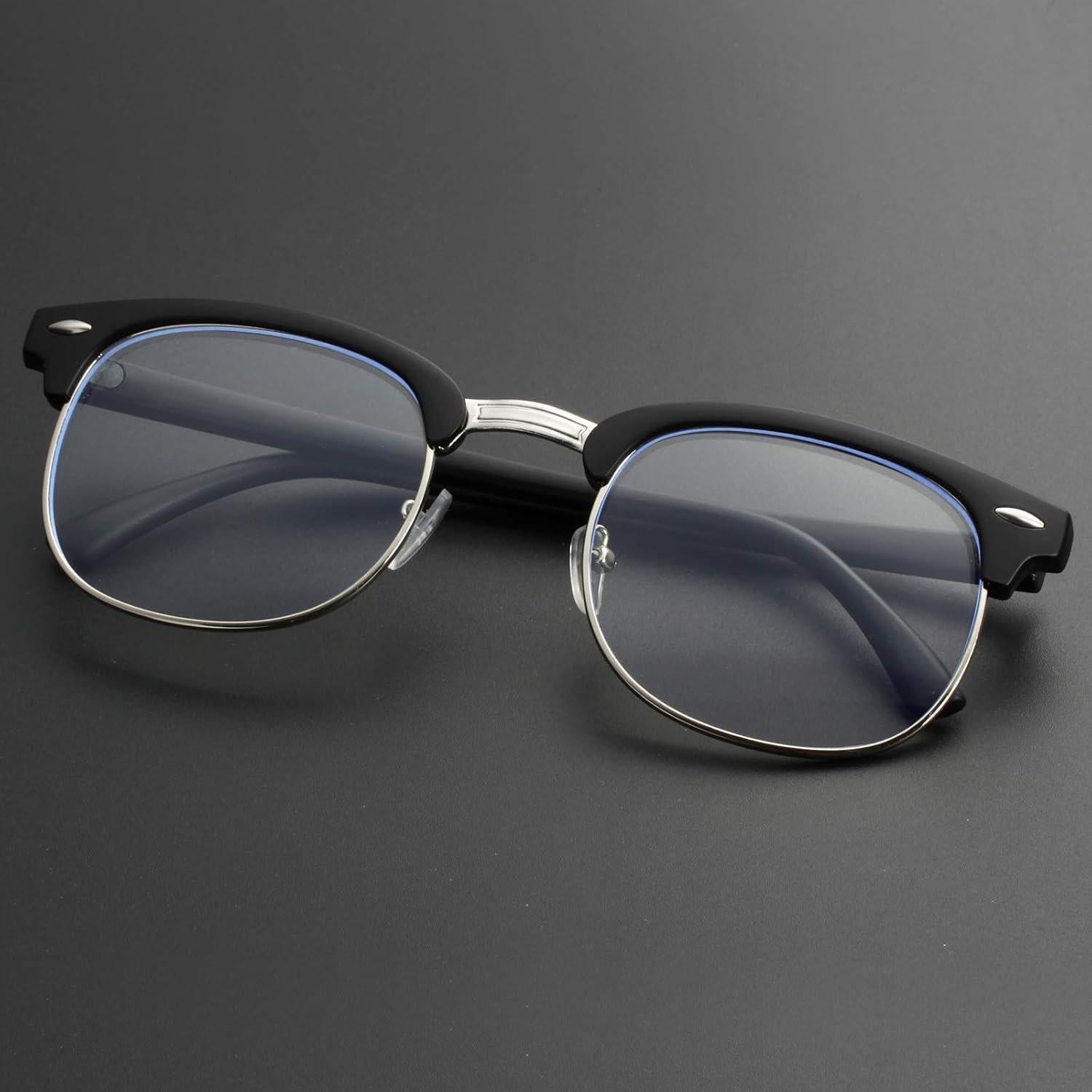 Gafas bloqueadoras de luz azul unisex A3 Negro Mate 52mm