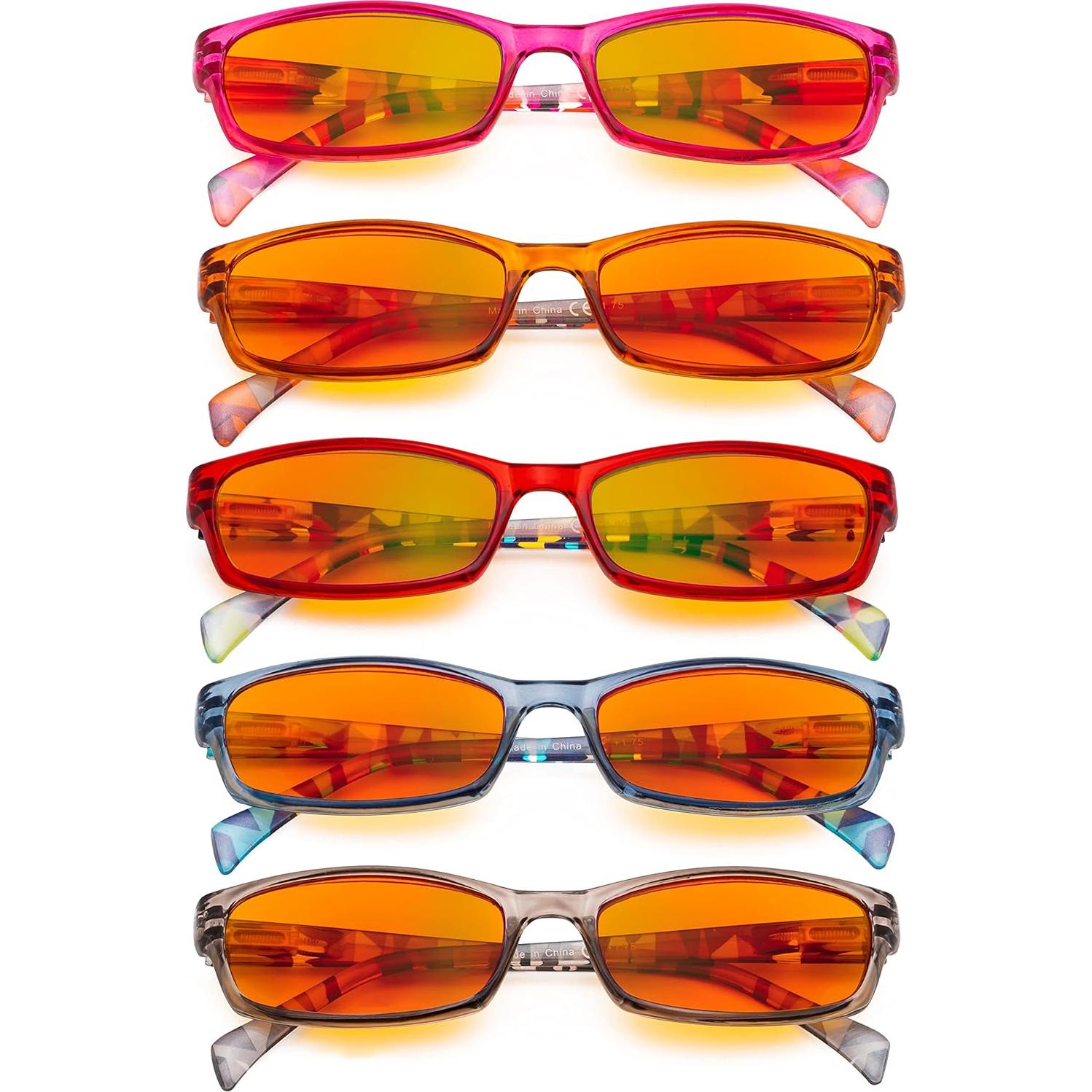 Eyekepper Gafas de Lectura 5 Paquete Filtro Luz Azul +1.50