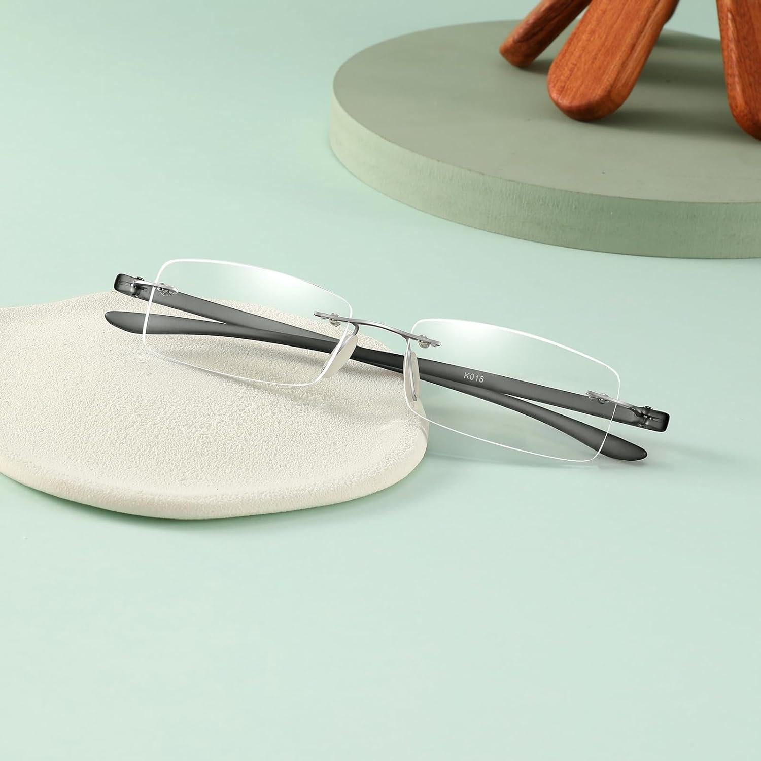 Gafas de lectura sin marco Bhight 1.75 con filtro luz azul