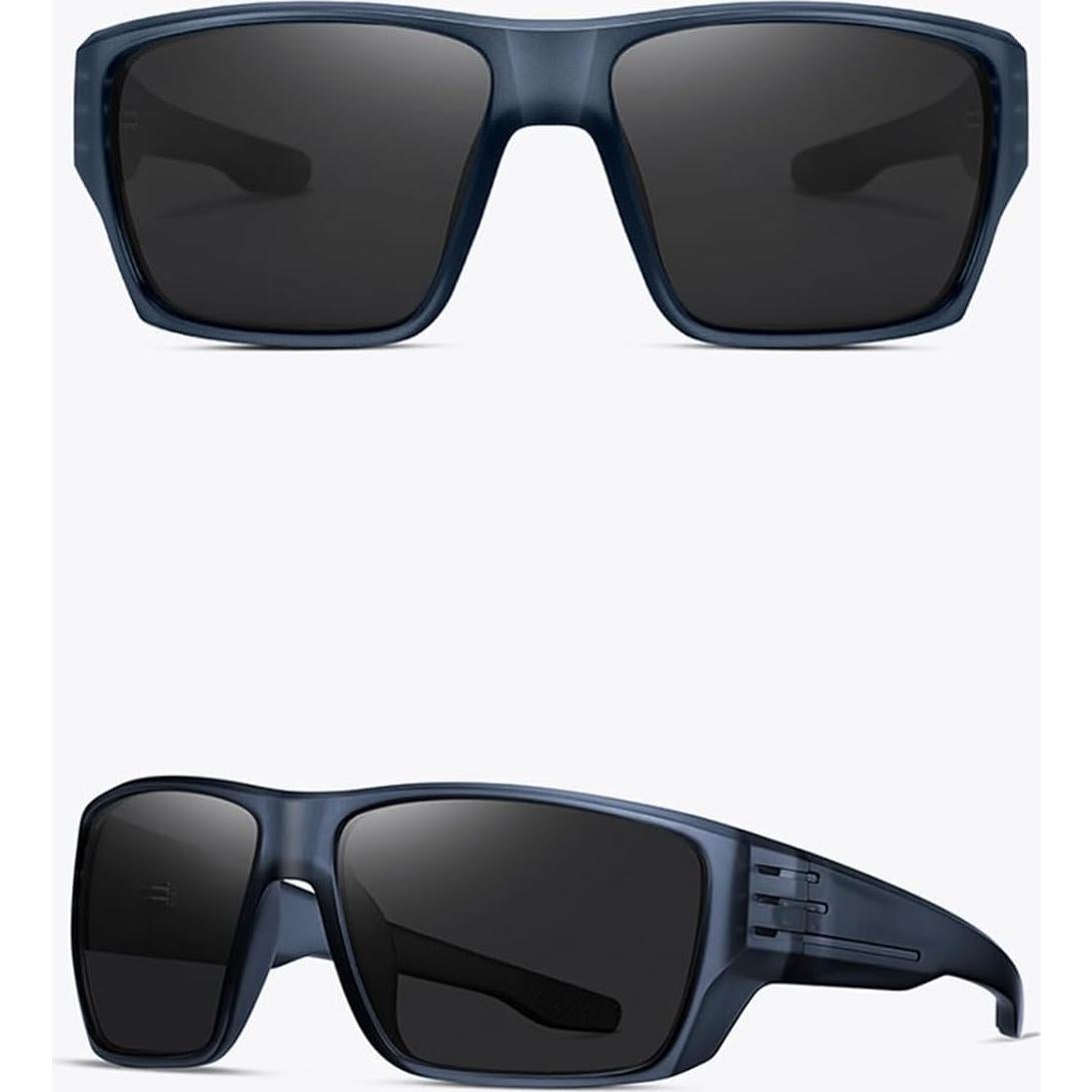 Gafas de sol deportivas TICHSYGIA polarizadas UV400 - Marco azul