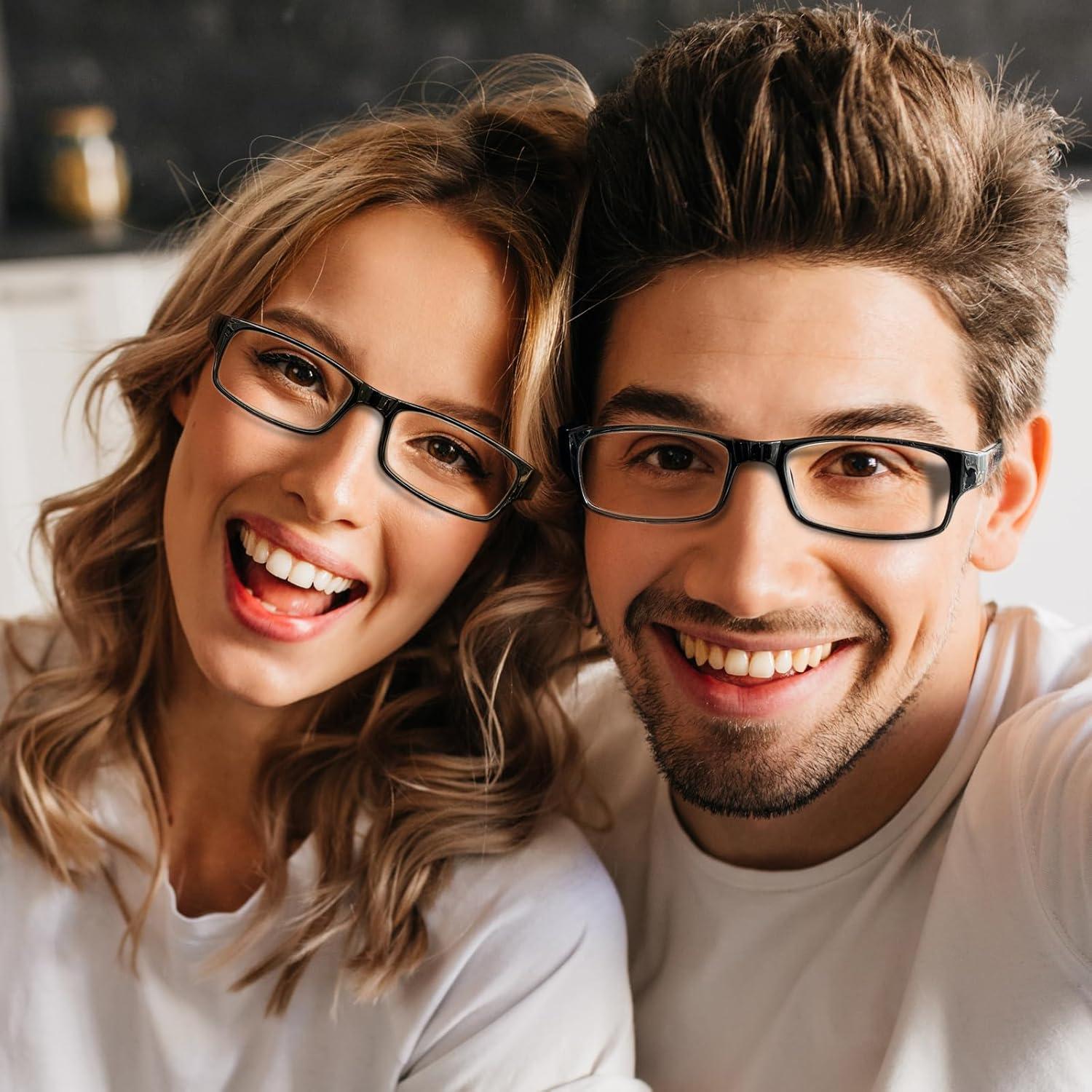 Gafas de lectura ligeras con bloqueo de luz azul - 3.5x - Negro