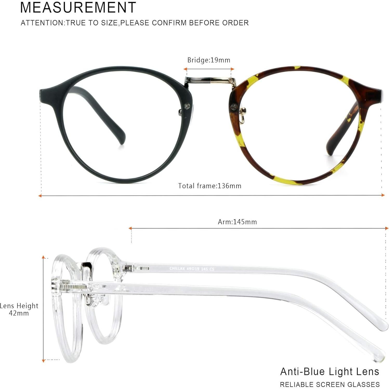 Gafas bloqueadoras de luz azul LAMBBAA 3 paquetes unisex