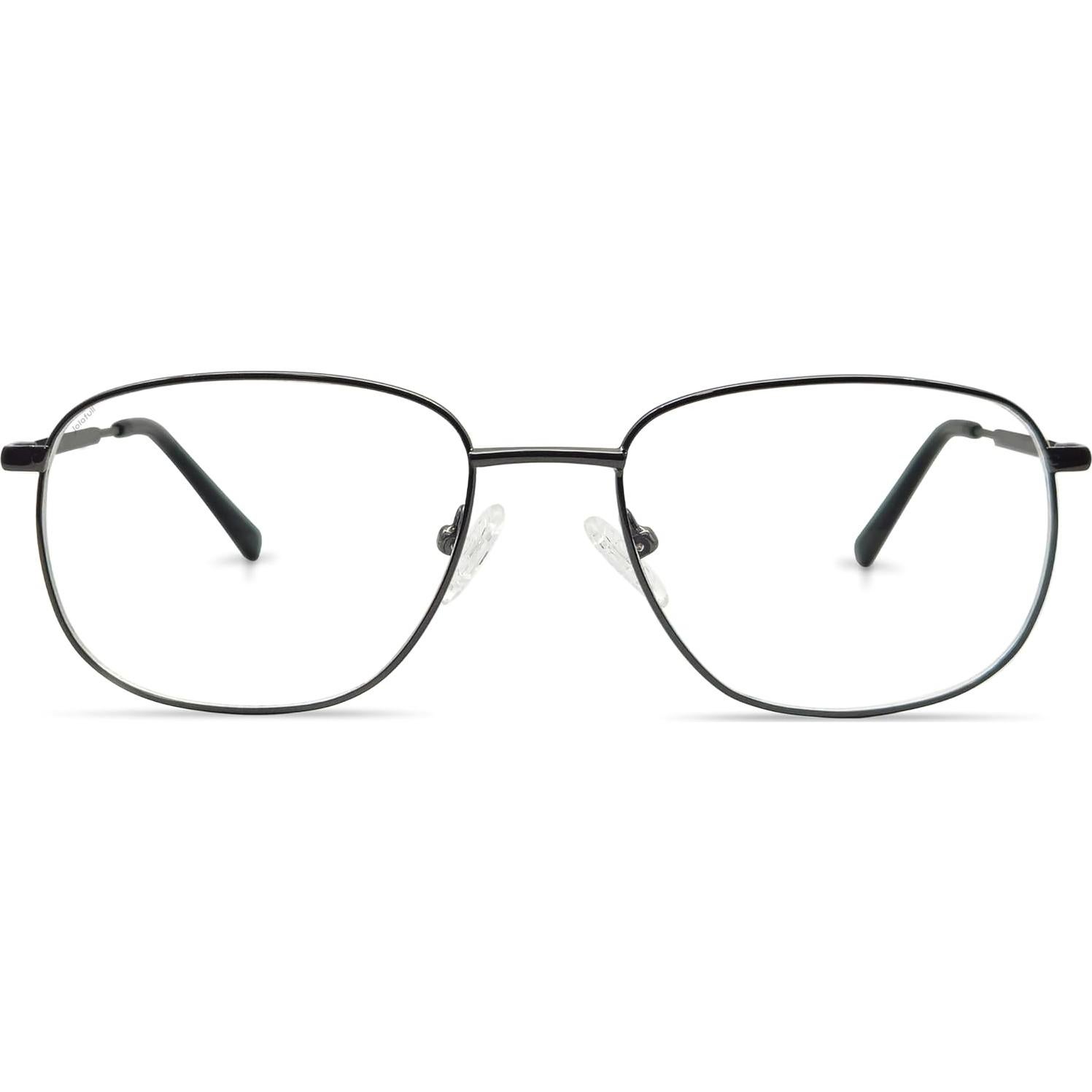 Gafas de Prescripción Jolafull JF2404 Metal Gun Cuadradas