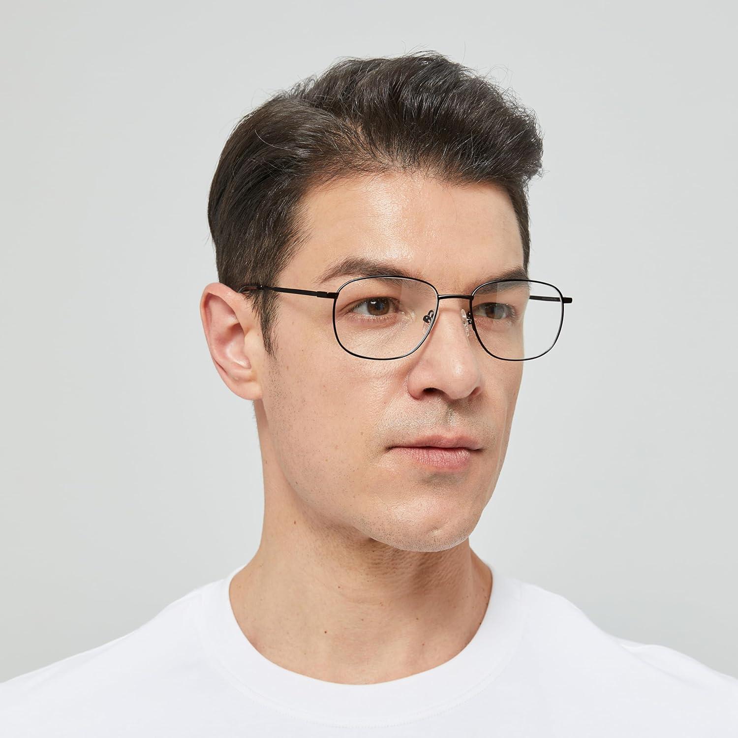 Gafas de Prescripción Jolafull JF2404 Metal Gun Cuadradas