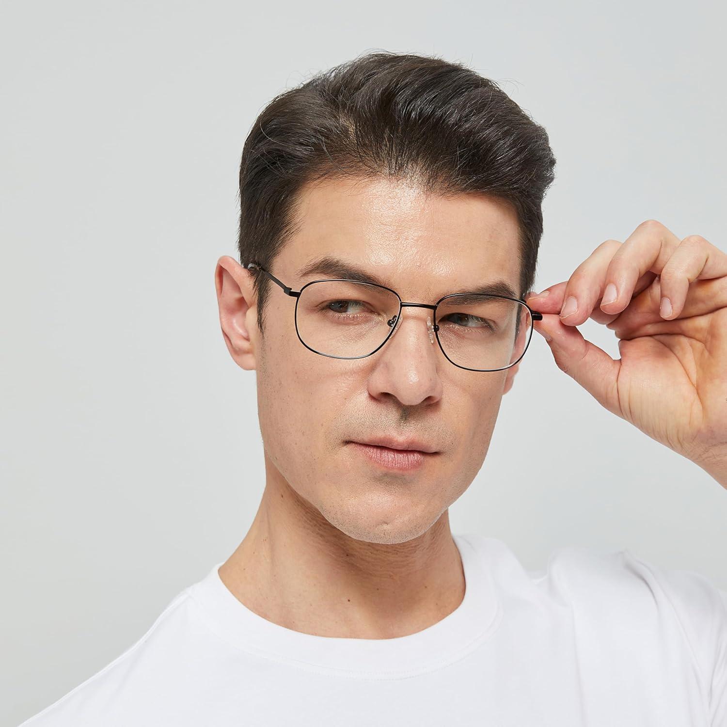 Gafas de Prescripción Jolafull JF2404 Metal Gun Cuadradas