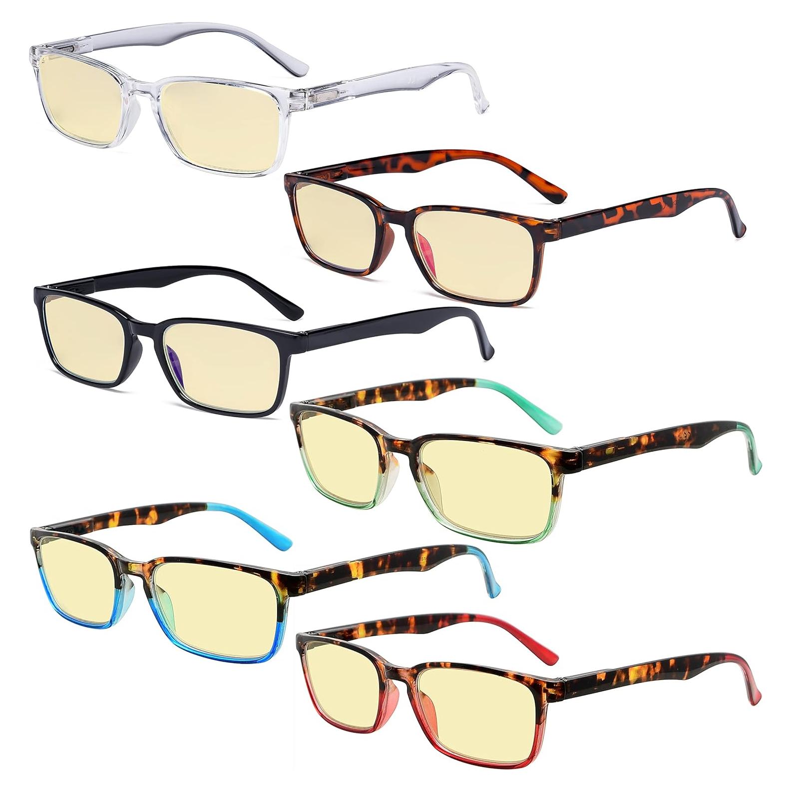 Eyekepper Gafas de Lectura Bloqueadoras Luz Azul 6 Pares +1.00