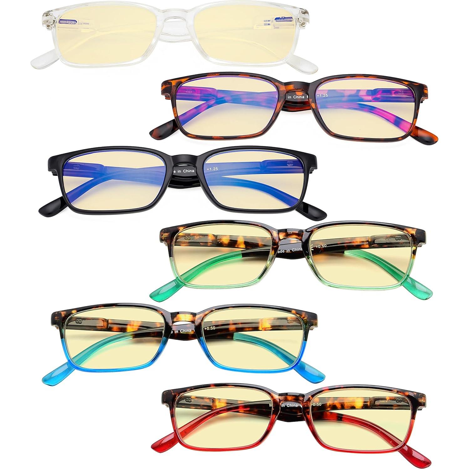 Eyekepper Gafas de Lectura Bloqueadoras Luz Azul 6 Pares +1.00