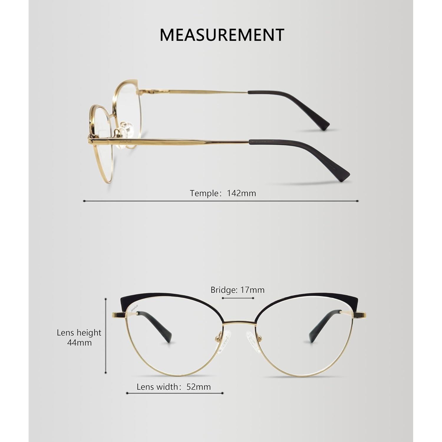 Gafas de Ojo de Gato Jolafull JF2402 con Lentes Claros