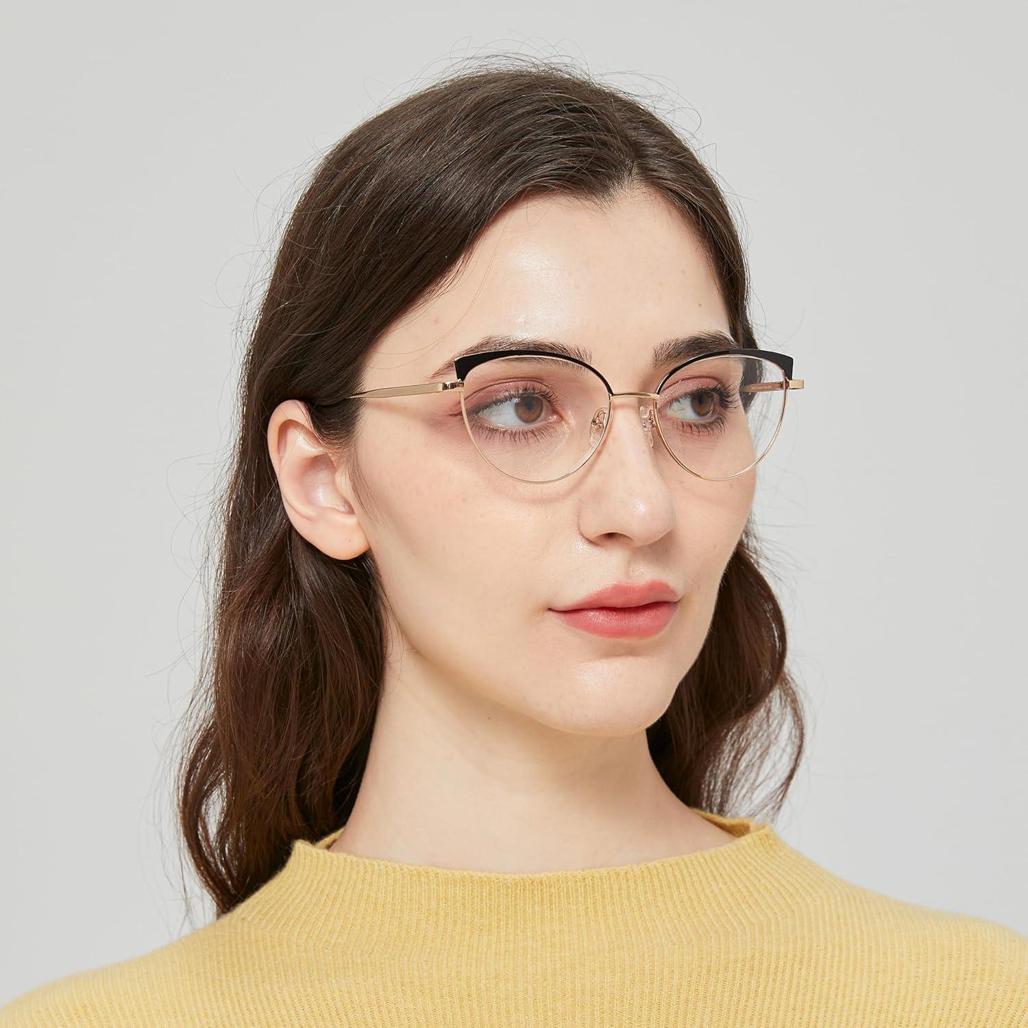 Gafas de Ojo de Gato Jolafull JF2402 con Lentes Claros