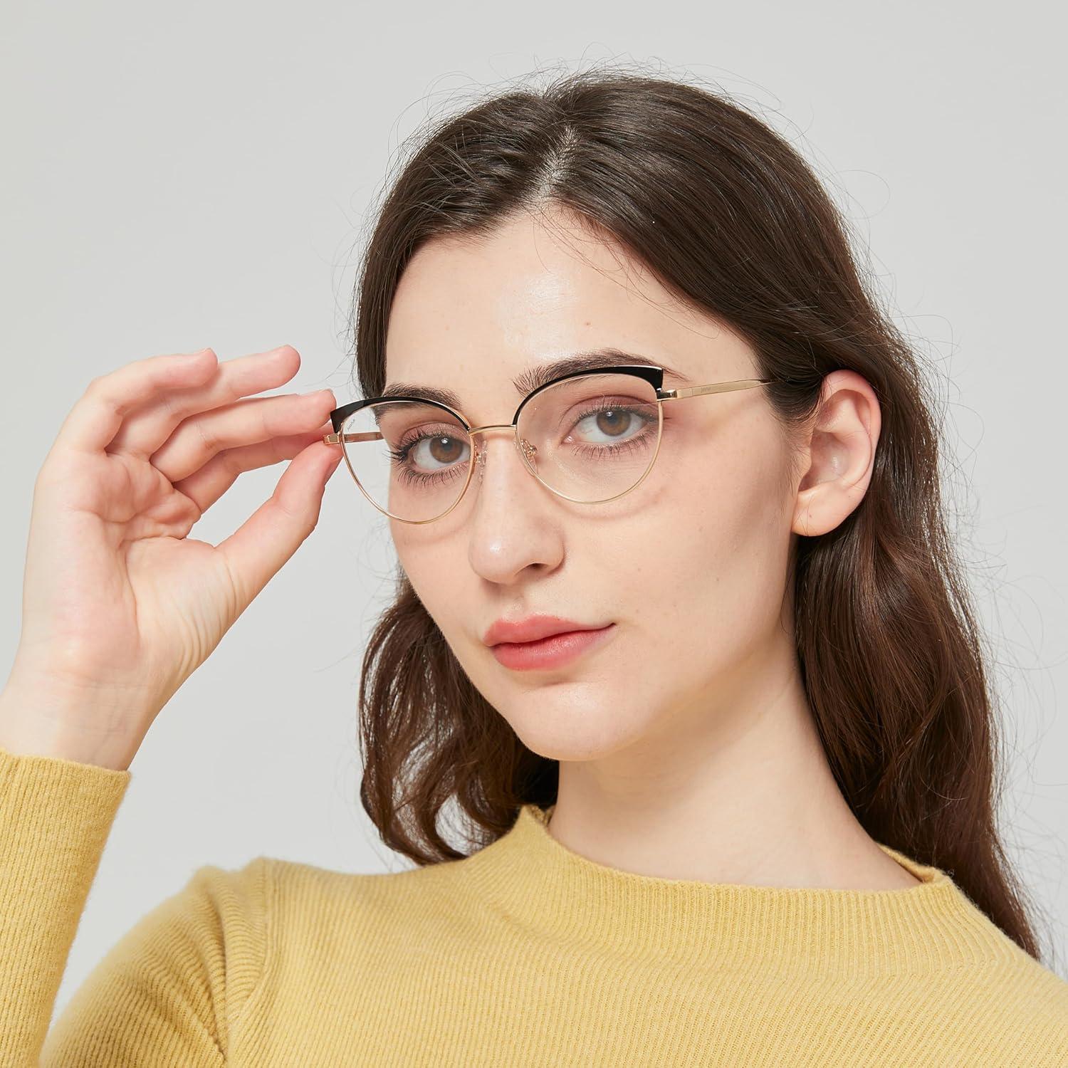 Gafas de Ojo de Gato Jolafull JF2402 con Lentes Claros