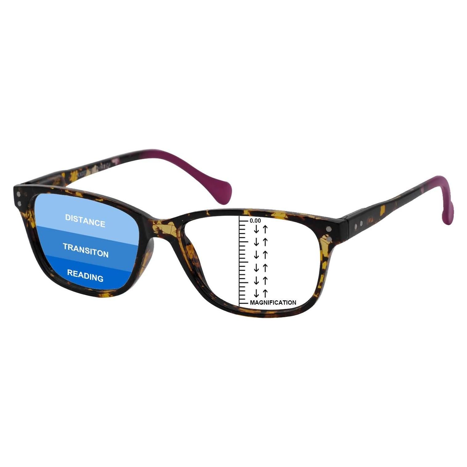 Gafas de Lectura Progresivas MARE AZZURO Mujeres 3.5x Bloqueo Azul