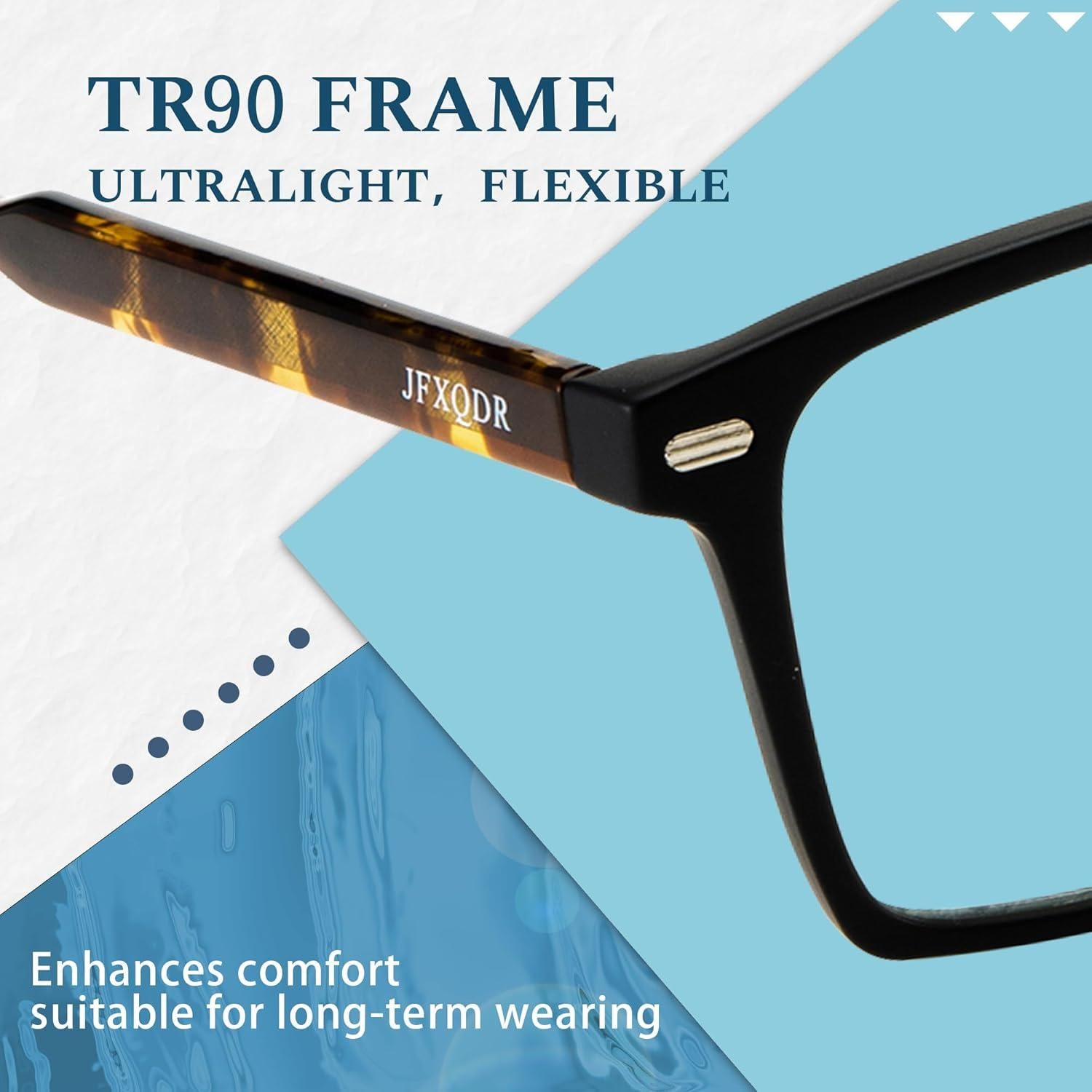 Gafas bloqueadoras de luz azul JFXQDR UV400 para hombres