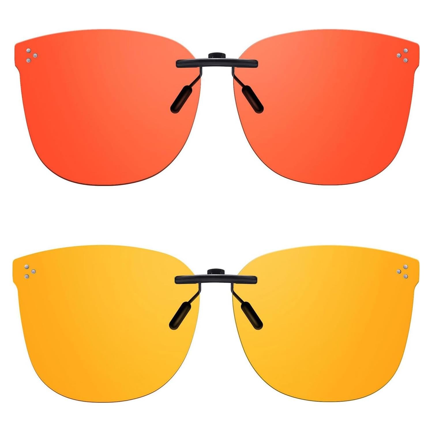 Paquete de 2 Gafas Clip-On DreamCalf para Bloquear Luz Azul