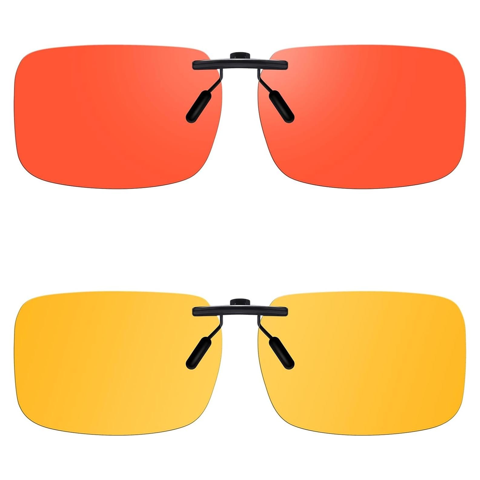 Gafas Clip-On Bloqueadoras de Luz Azul DreamCalf - Paquete de 2