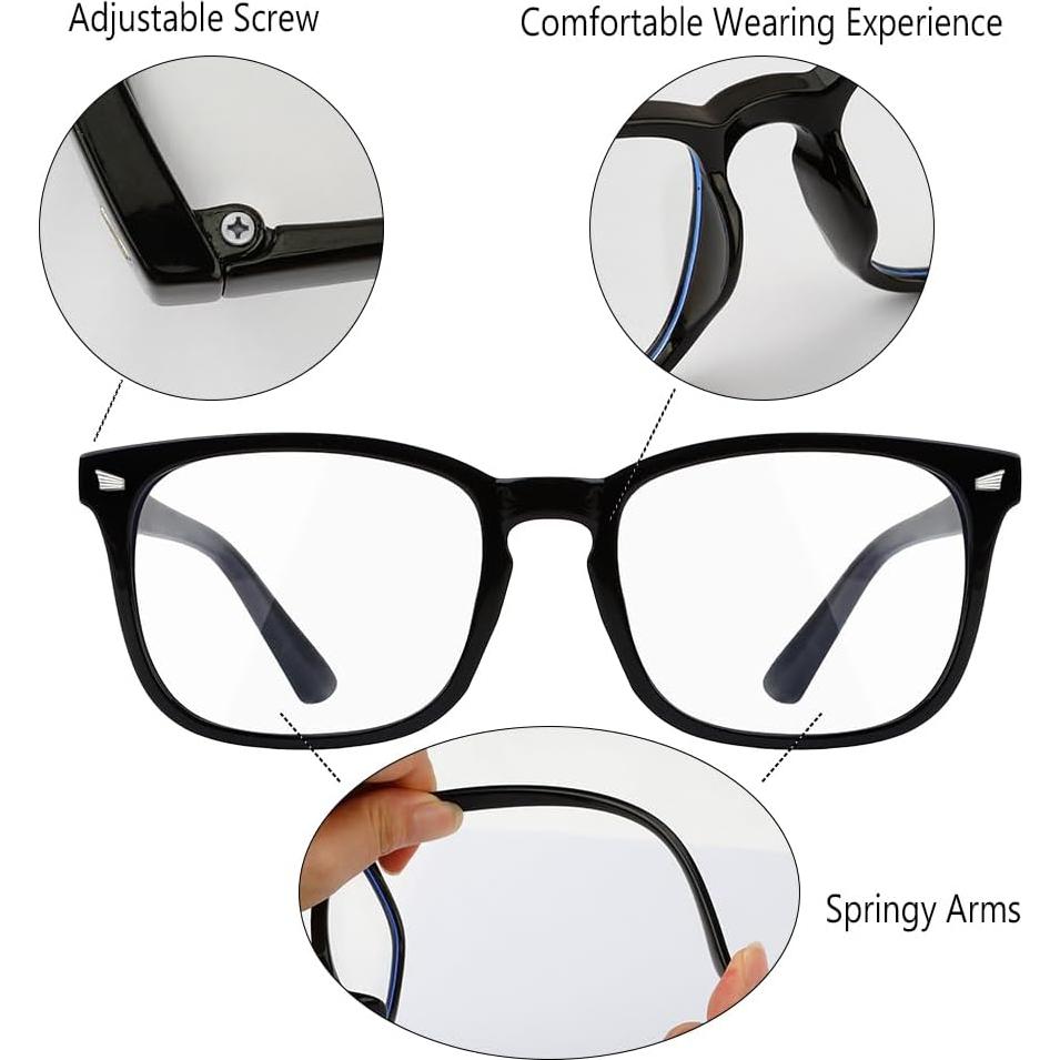 Gafas bloqueadoras de luz azul LG-30, unisex, 2 paquetes