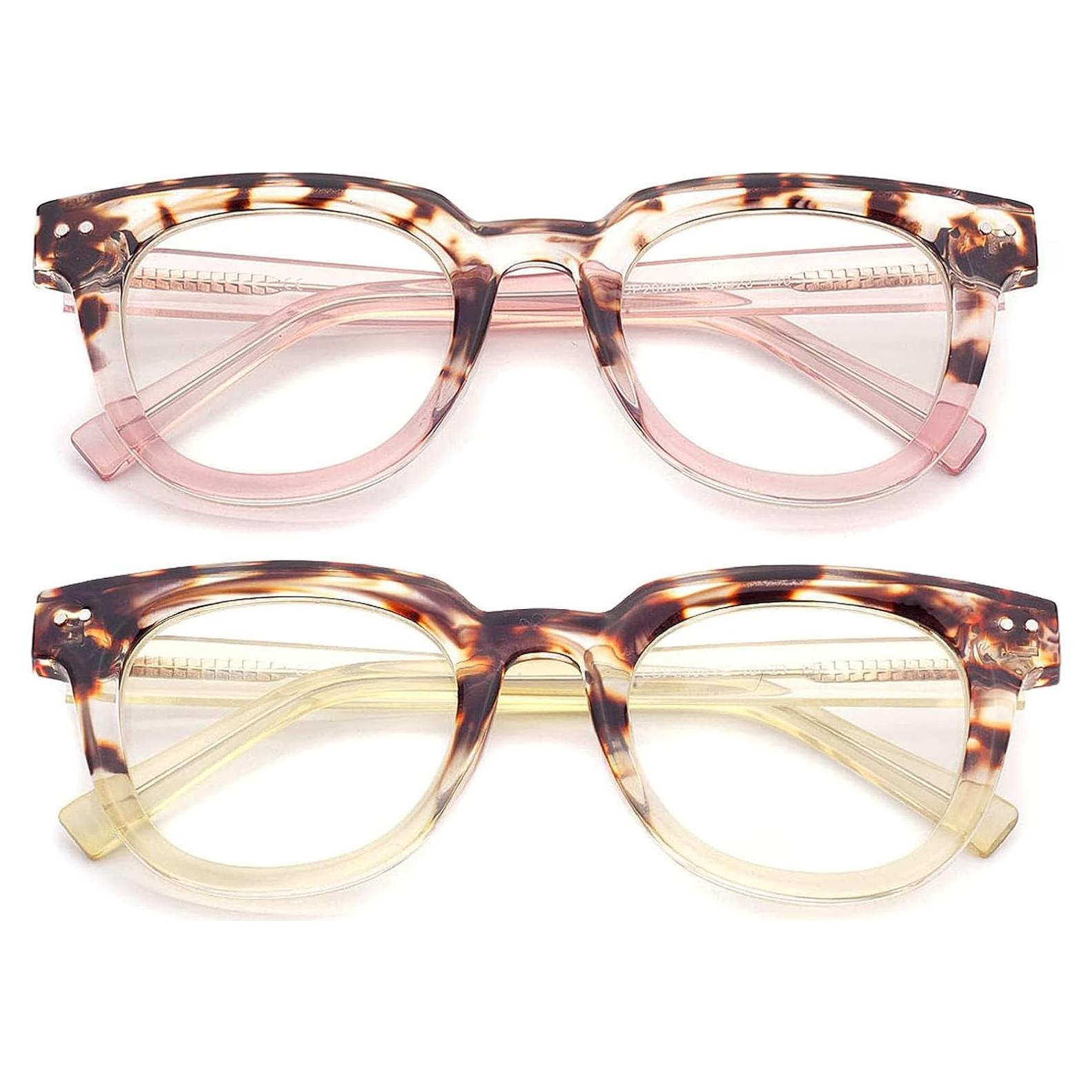 Gafas de lectura TR90 anti luz azul para mujeres 2.5D