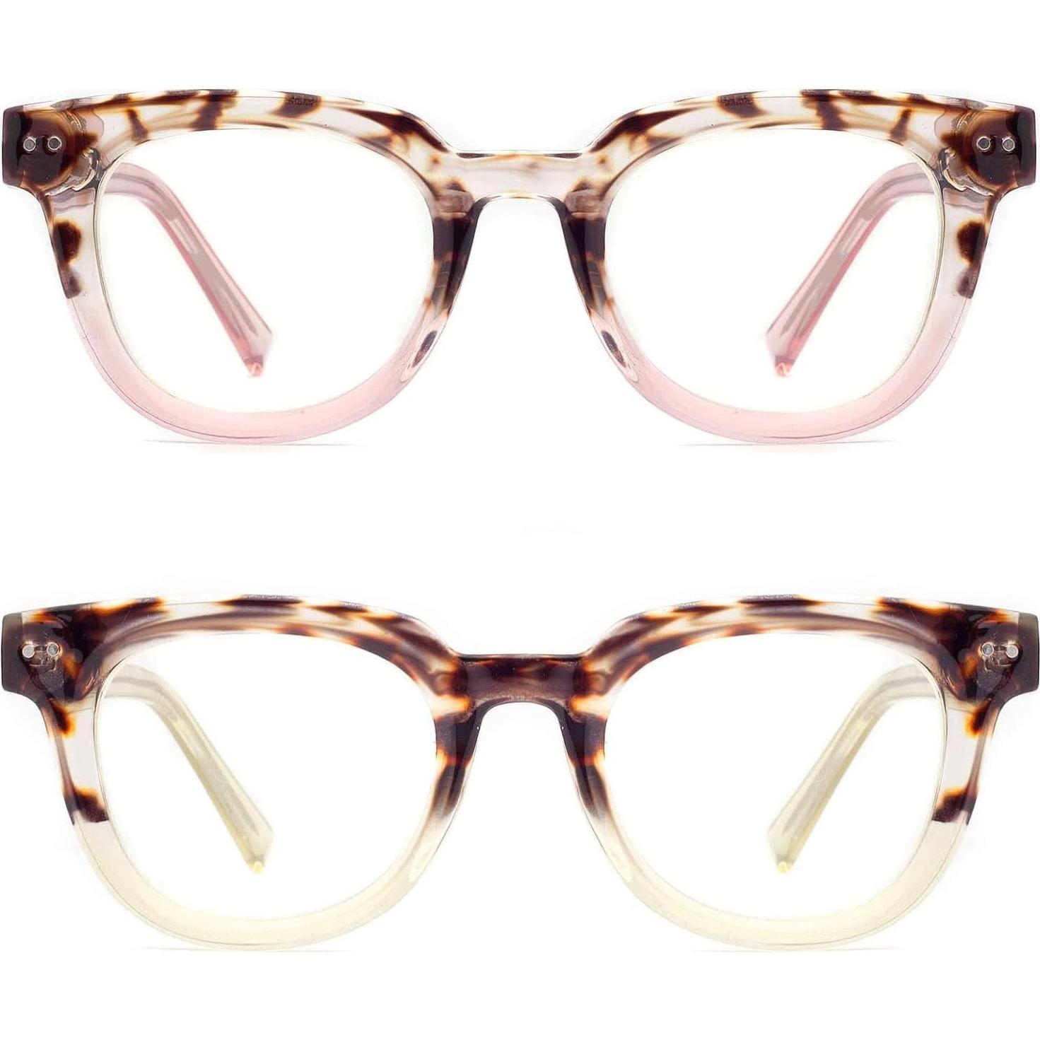 Gafas de lectura TR90 anti luz azul para mujeres 2.5D