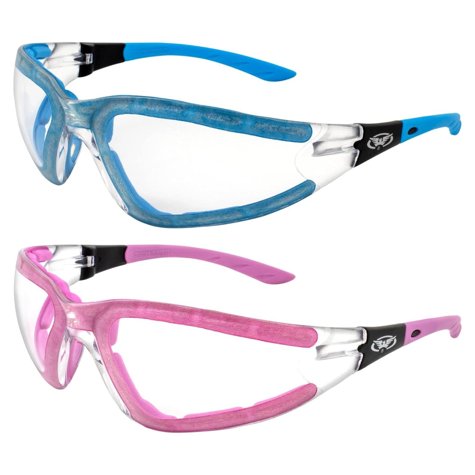 Gafas de Seguridad Acolchadas Global Vision Ruthless Mujeres - 2 Pares