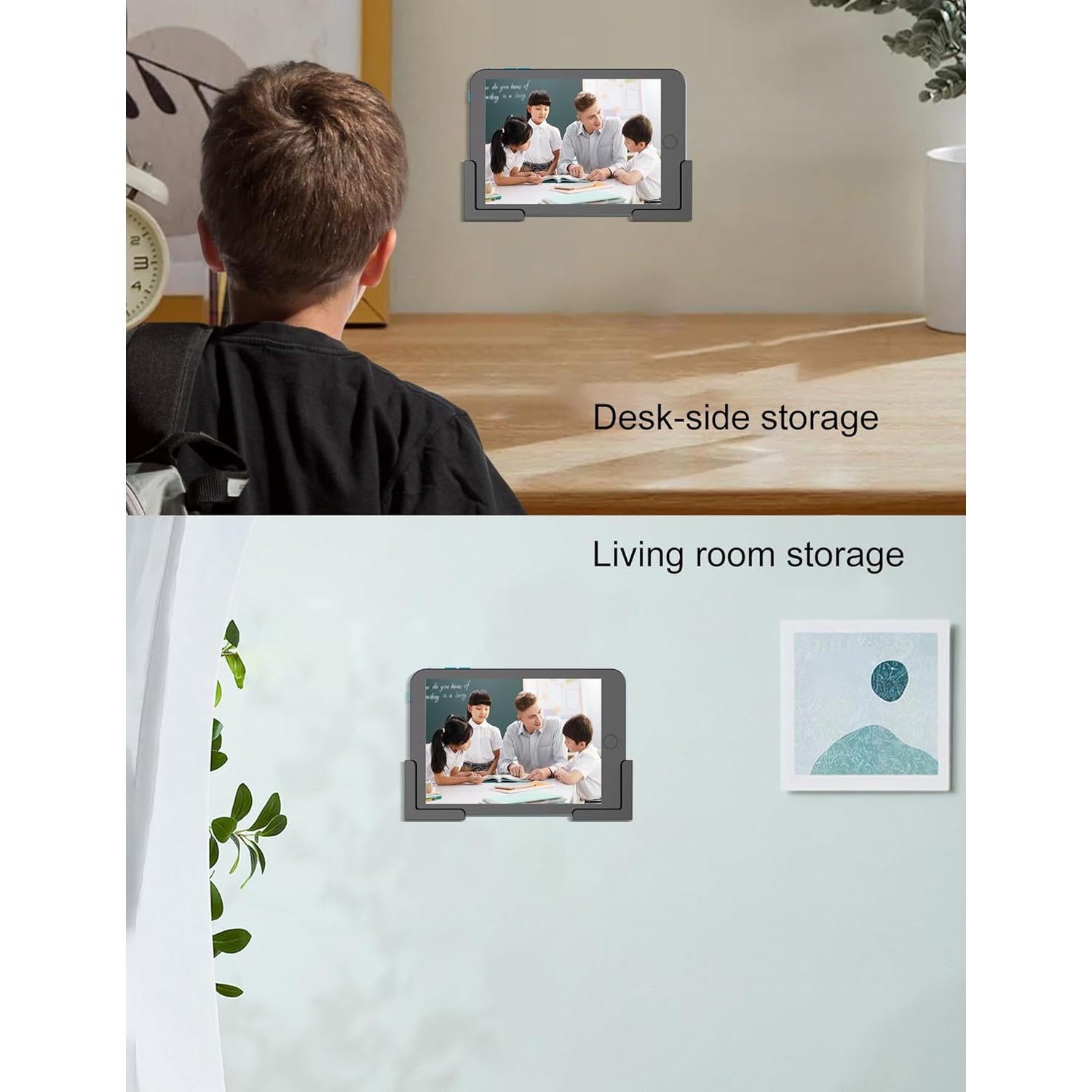 Soporte de pared para tabletas ZZHDESBY Negro Ajustable