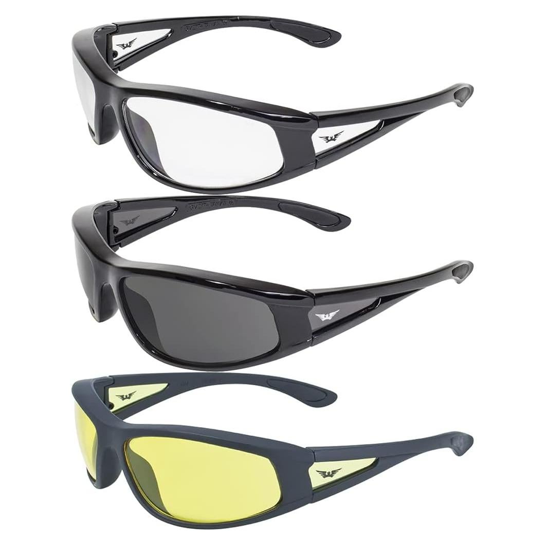 Gafas de Seguridad Global Vision Integrity 2 - 3 Pares con Lentes UV