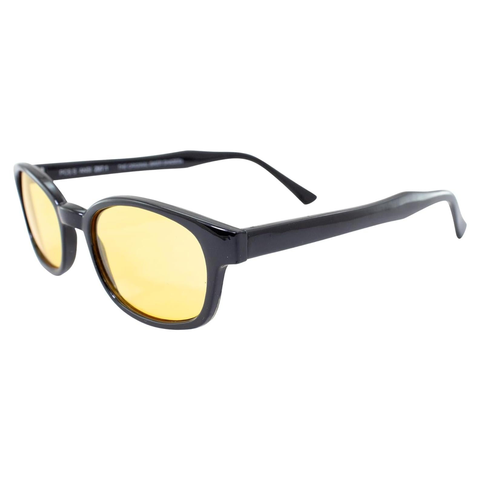 Gafas de Sol Biker Pacific Coast KD's Marco Negro Lentes Amarillos