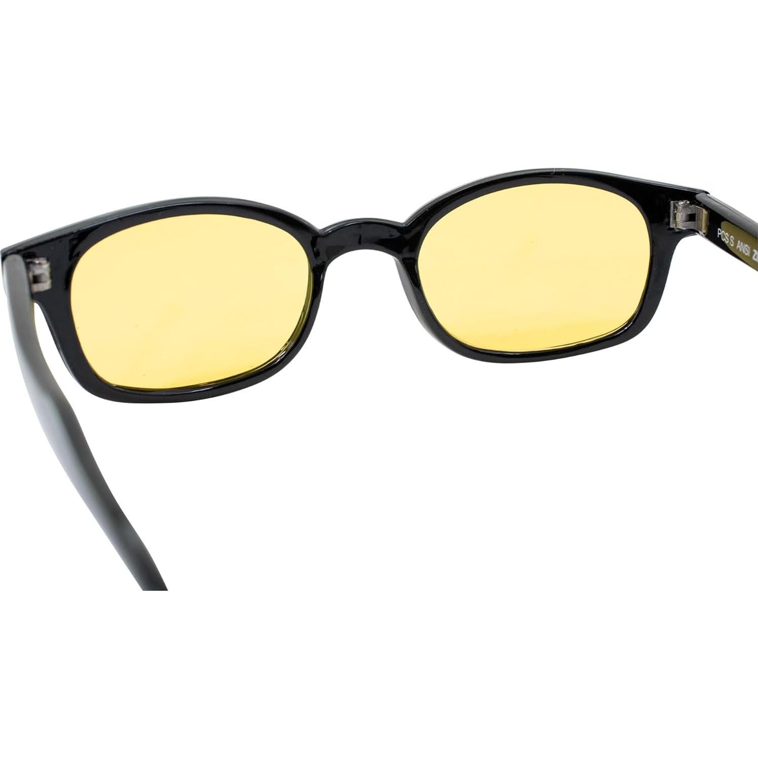 Gafas de Sol Biker Pacific Coast KD's Marco Negro Lentes Amarillos
