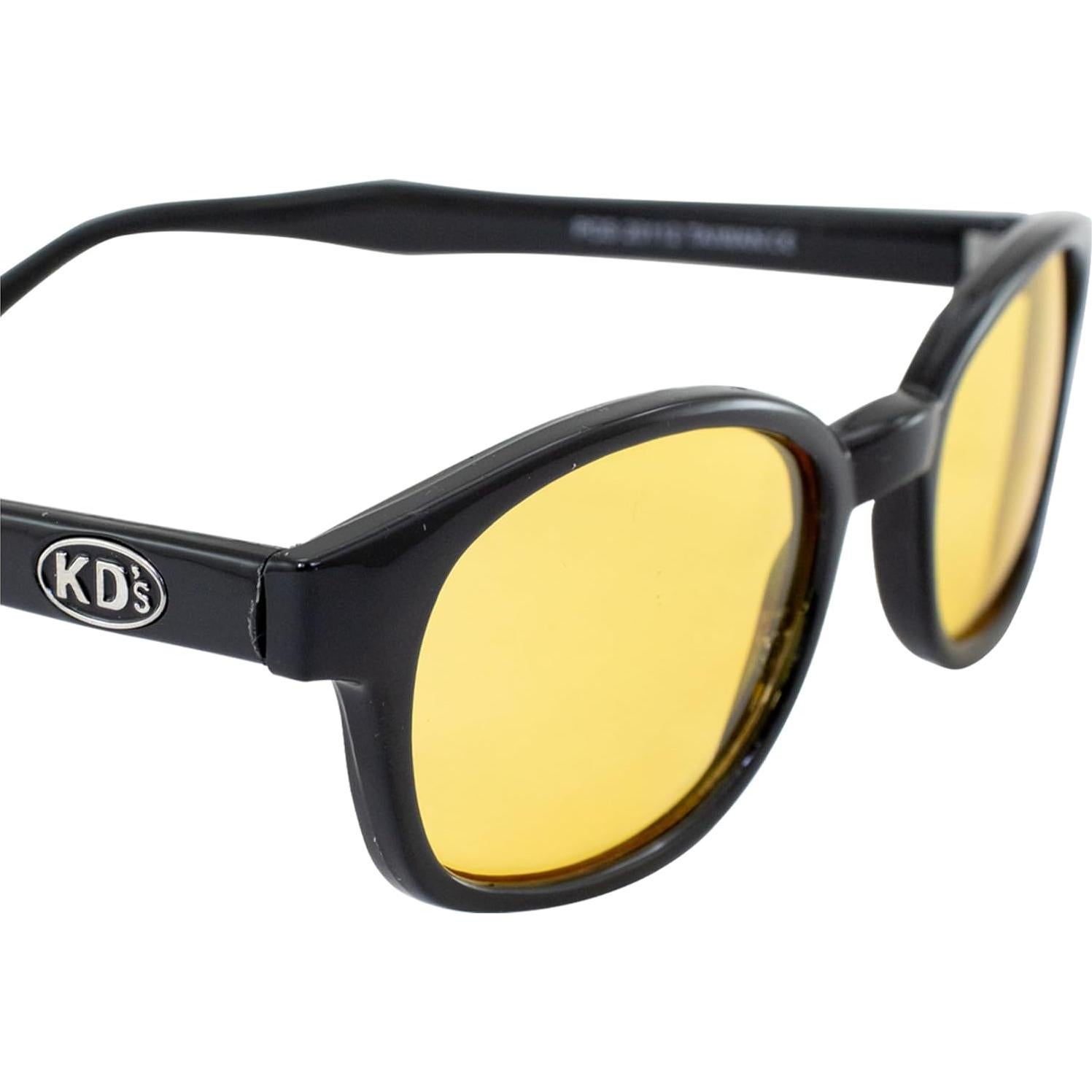 Gafas de Sol Biker Pacific Coast KD's Marco Negro Lentes Amarillos