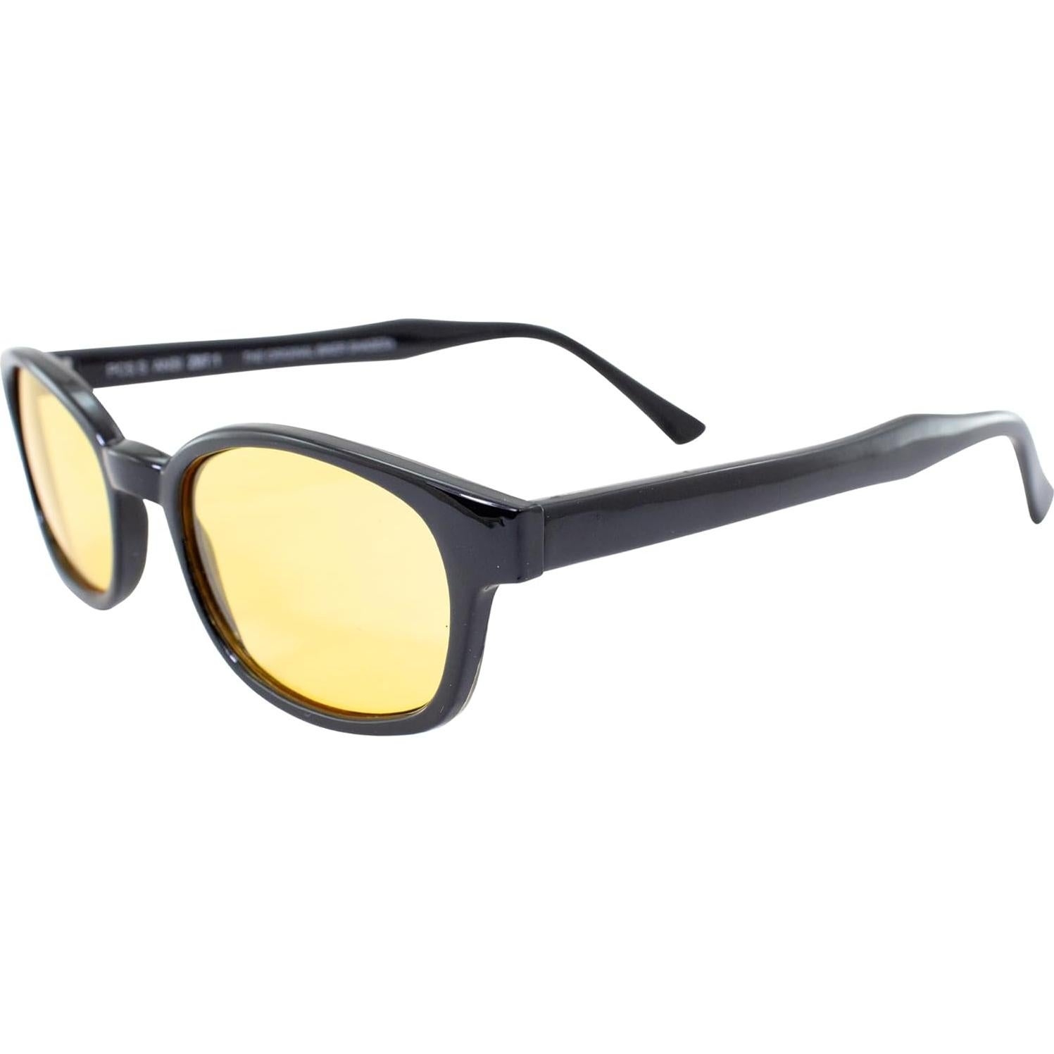 Gafas de Sol Biker Pacific Coast KD's Marco Negro Lentes Amarillos