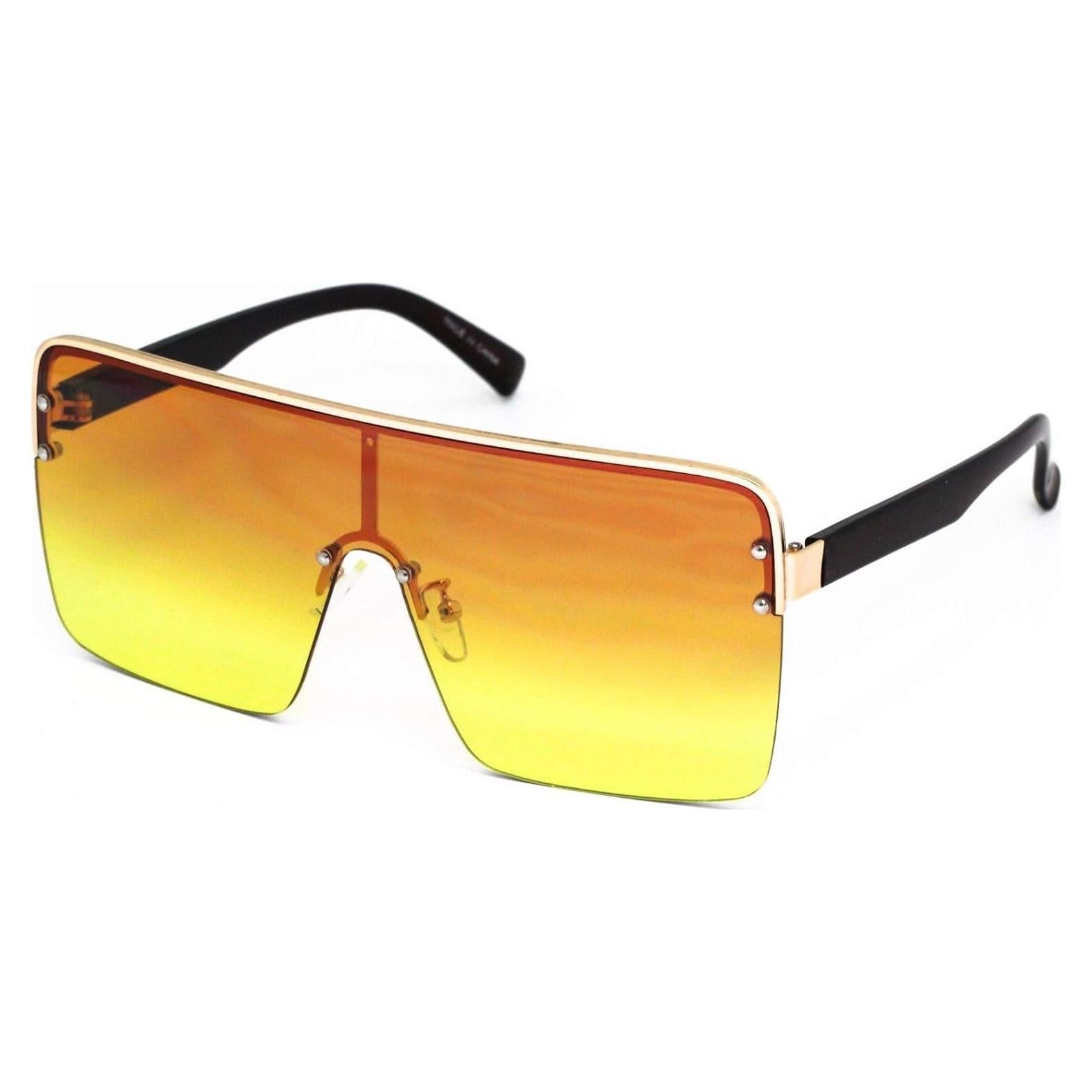 Gafas de sol aviador retro unisex con marco metálico UV400