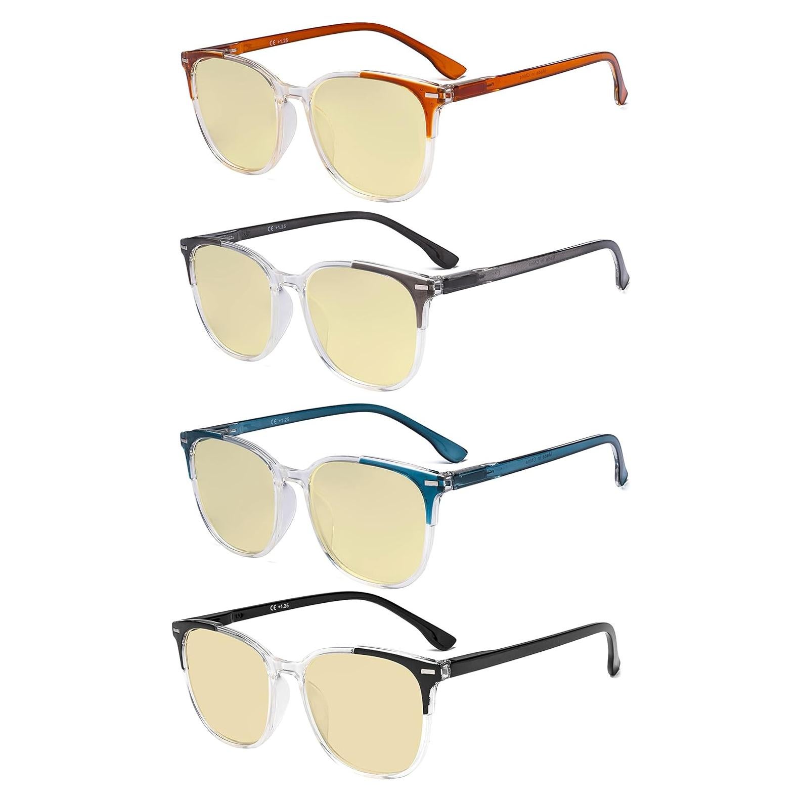 Gafas de Lectura Eyekepper 4 Paquetes Bloqueo Luz Azul +2.00