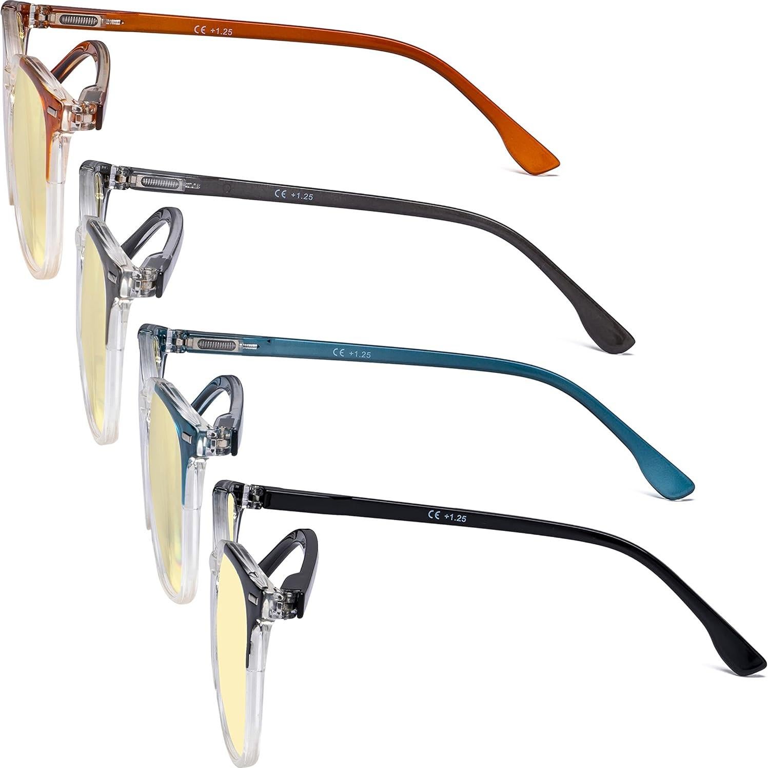 Gafas de Lectura Eyekepper 4 Paquetes Bloqueo Luz Azul +2.00