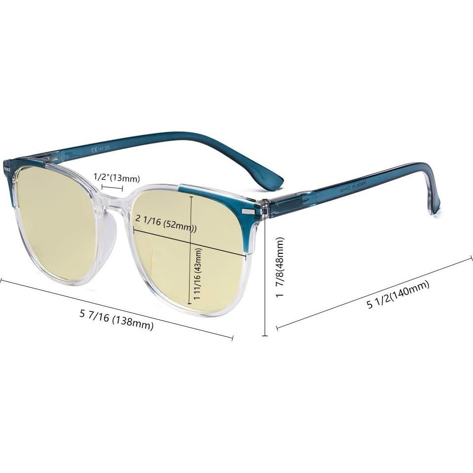 Gafas de Lectura Eyekepper 4 Paquetes Bloqueo Luz Azul +2.00