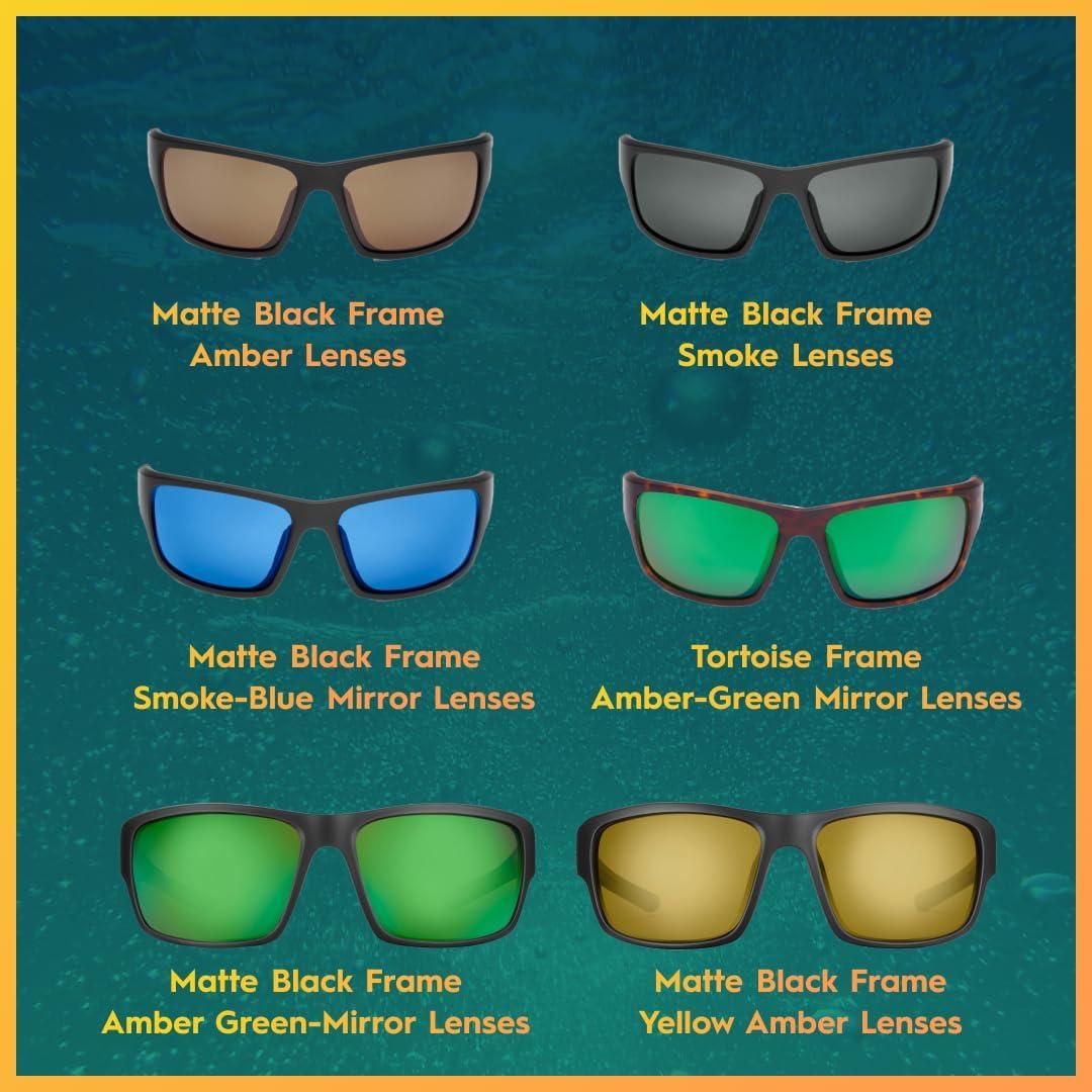 Gafas de sol polarizadas Flying Fisherman 7712BY negro/yellow