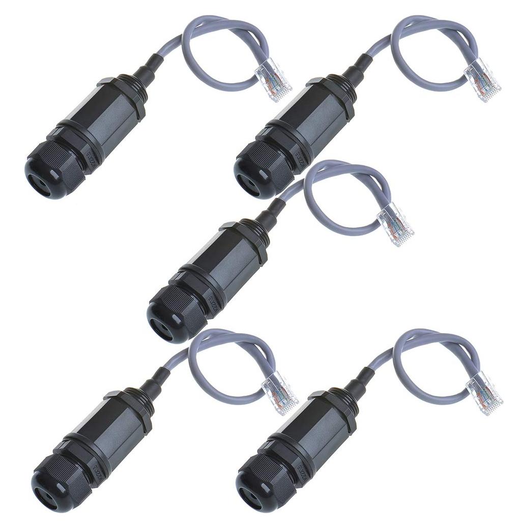 5 Conectores RJ45 Impermeables Cat5 IP67 Anmbest M20