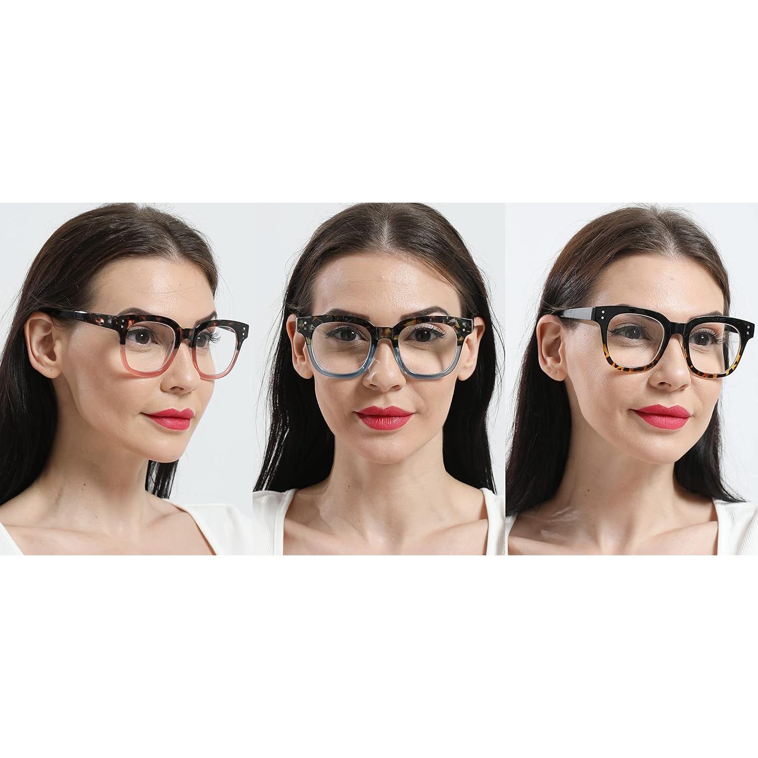 Gafas de Lectura Retro REAVEE 3 Pack Anti Luz Azul 2.0x